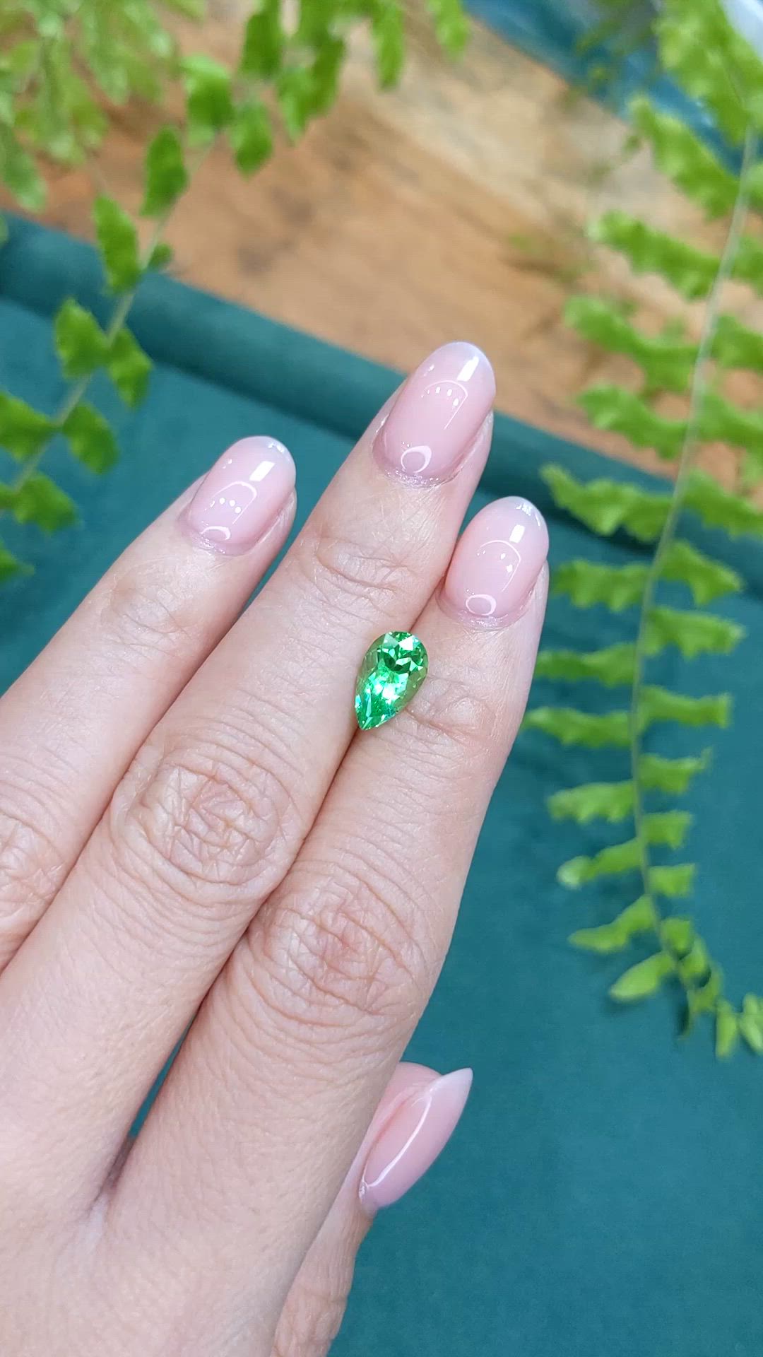 1.91 Ct. Tsavorite Garnet from Tanzania Size Video