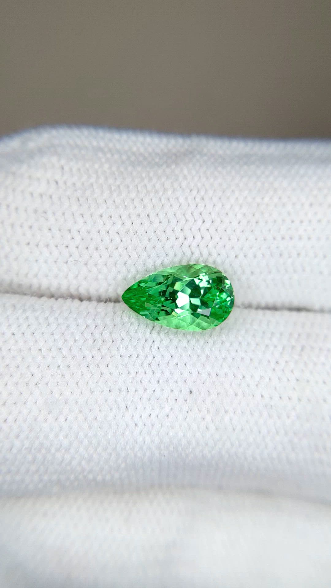 1.91 Ct. Tsavorite Garnet from Tanzania Size Video