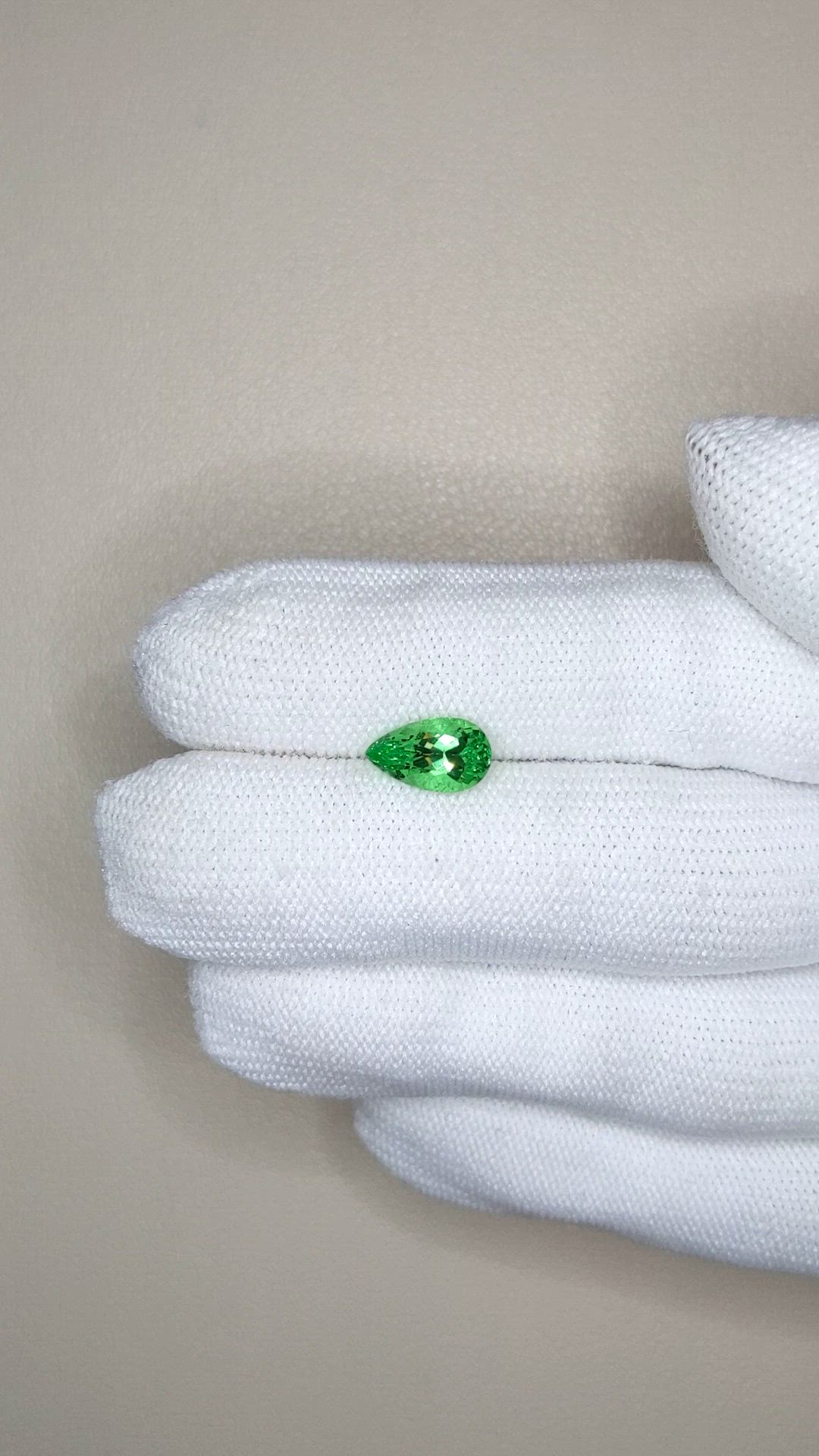 1.91 Ct. Tsavorite Garnet from Tanzania Size Video