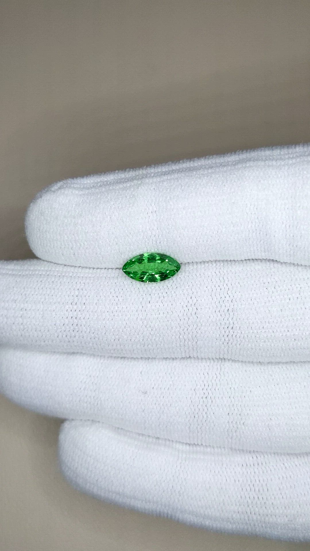 1.19 Ct. Tsavorite Garnet from Tanzania Size Video