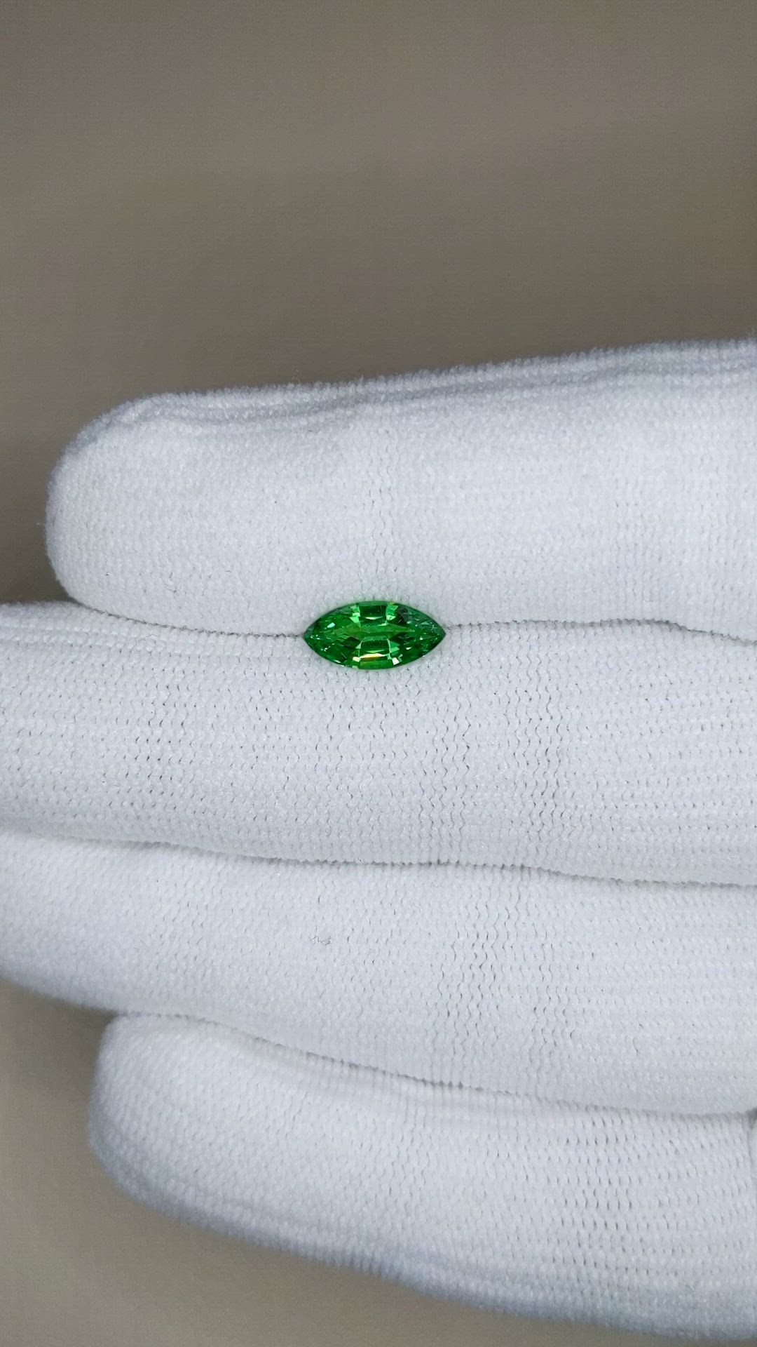 0.96 Ct. Tsavorite Garnet from Tanzania Size Video