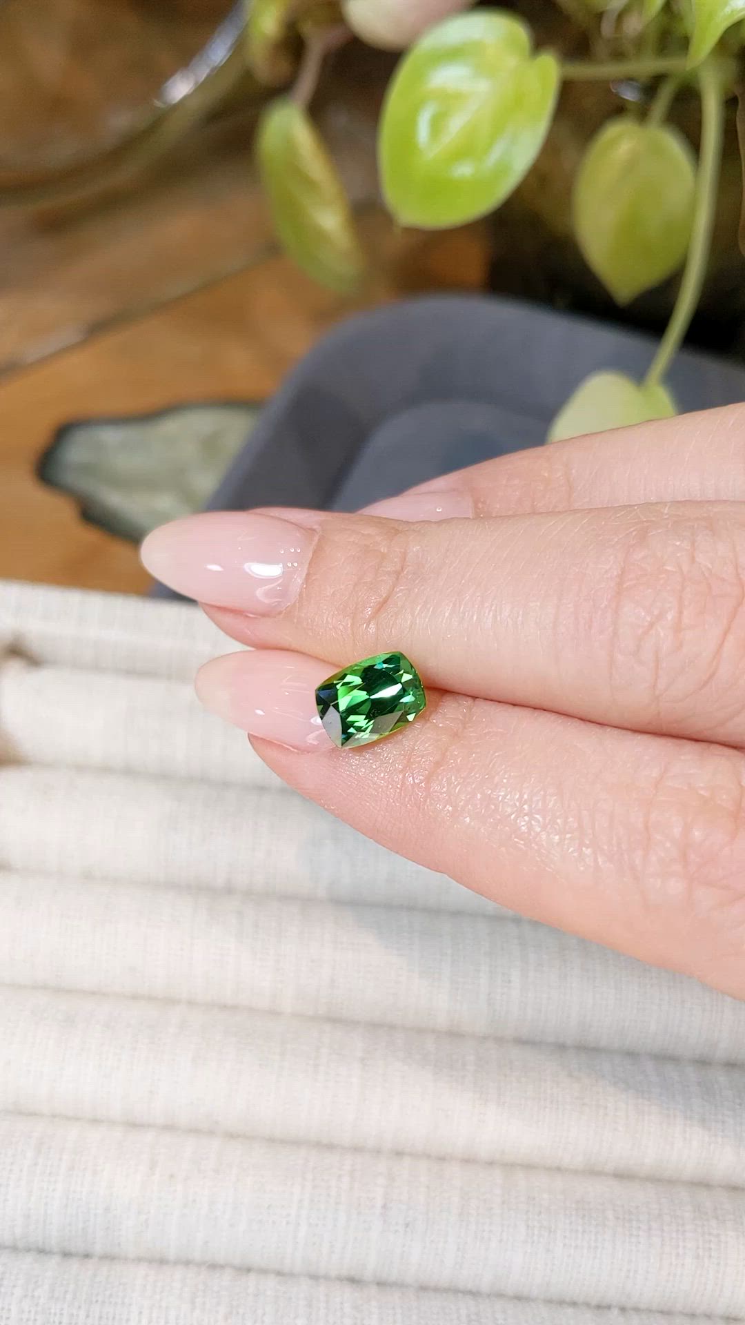 2.67 Ct. Tsavorite Garnet from Tanzania Size Video