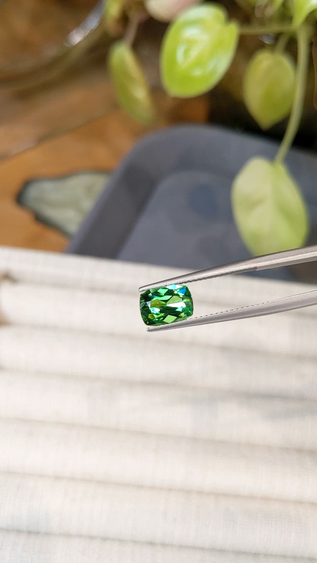 2.67 Ct. Tsavorite Garnet from Tanzania Size Video