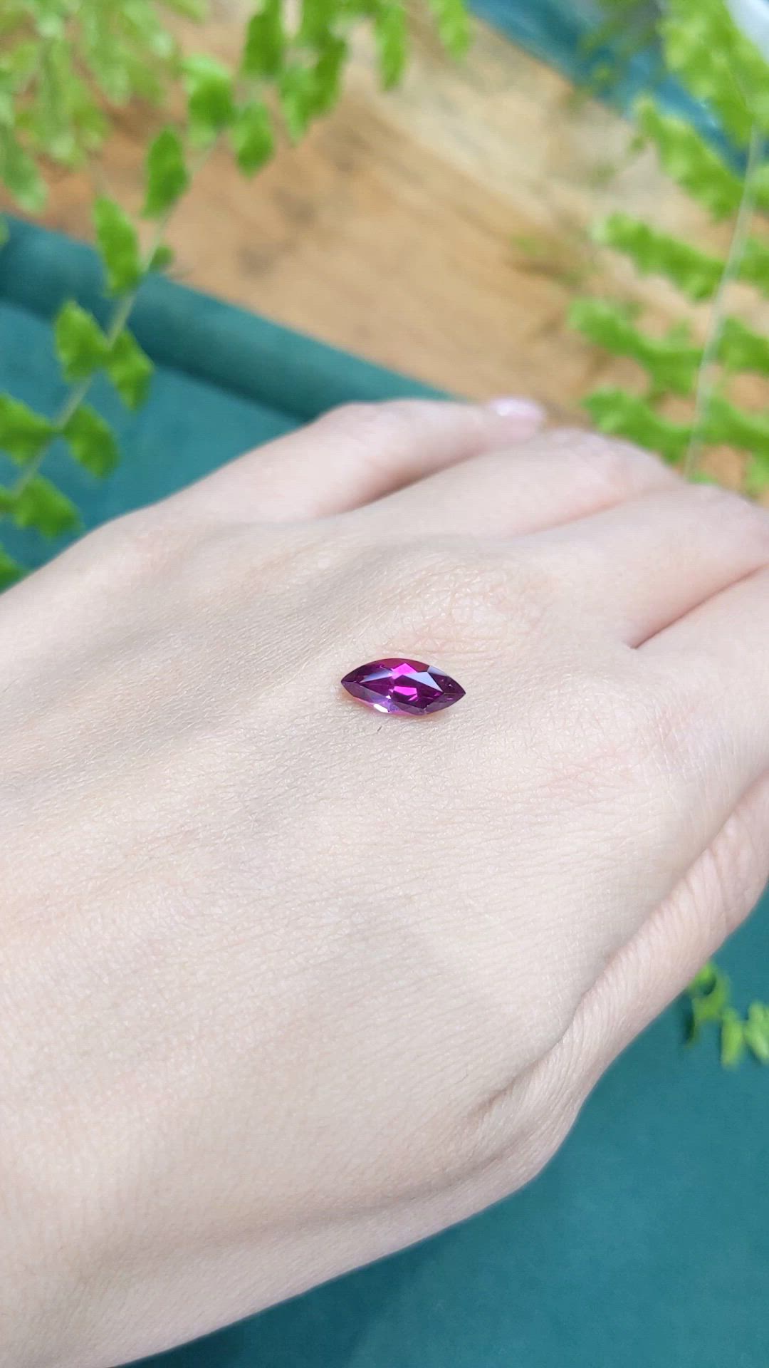 1.66 Ct. Purple Garnet from Tanzania Size Video