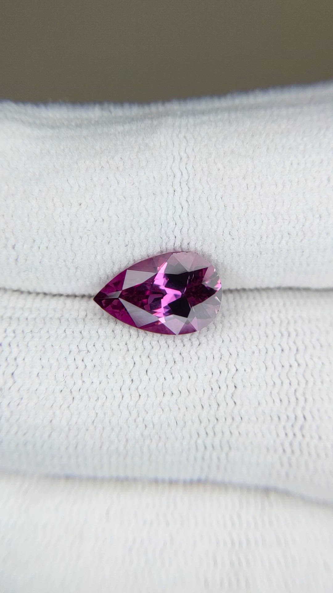 2.63 Ct. Purplish Pink Garnet from Tanzania Size Video