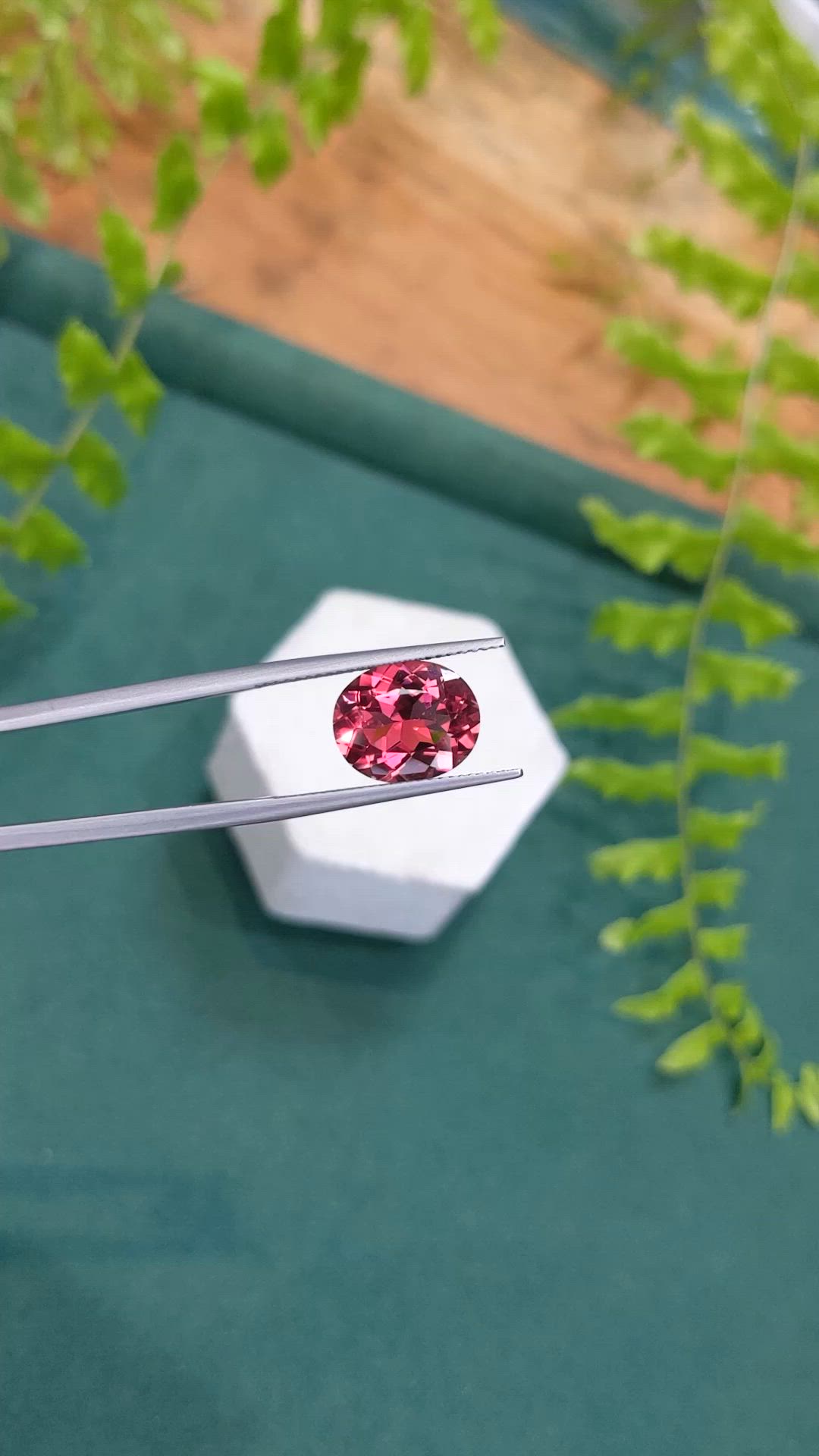 4.40 Ct. Pink Tourmaline from Brazil Size Video