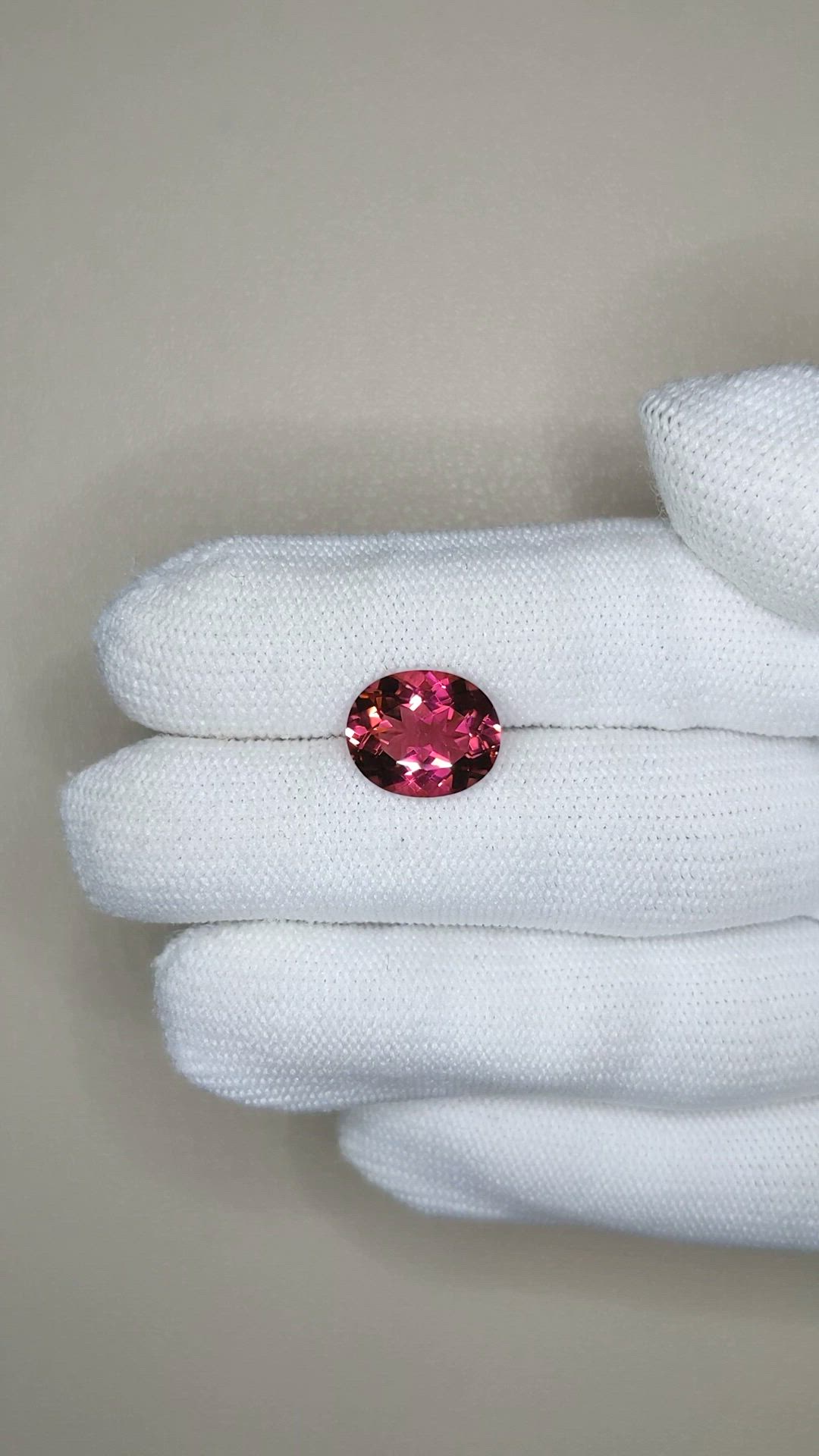 4.40 Ct. Pink Tourmaline from Brazil Size Video