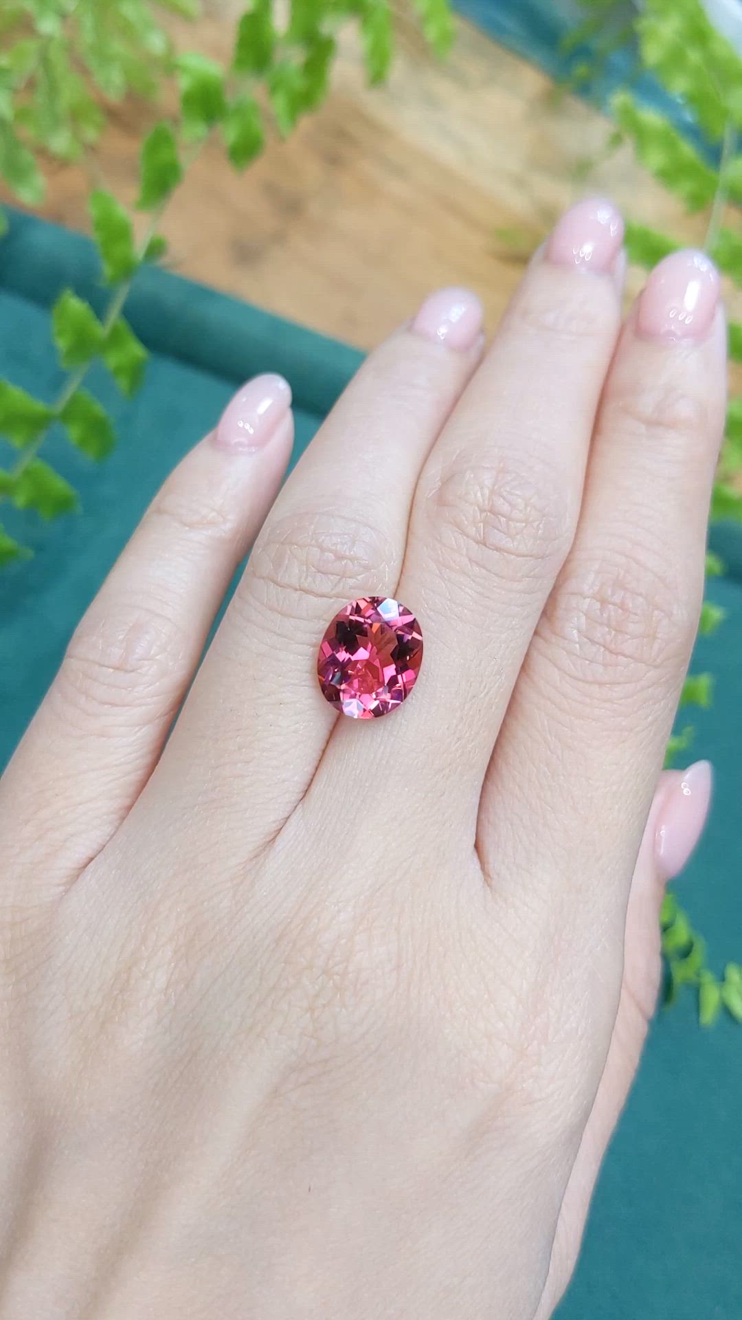 4.40 Ct. Pink Tourmaline from Brazil Size Video