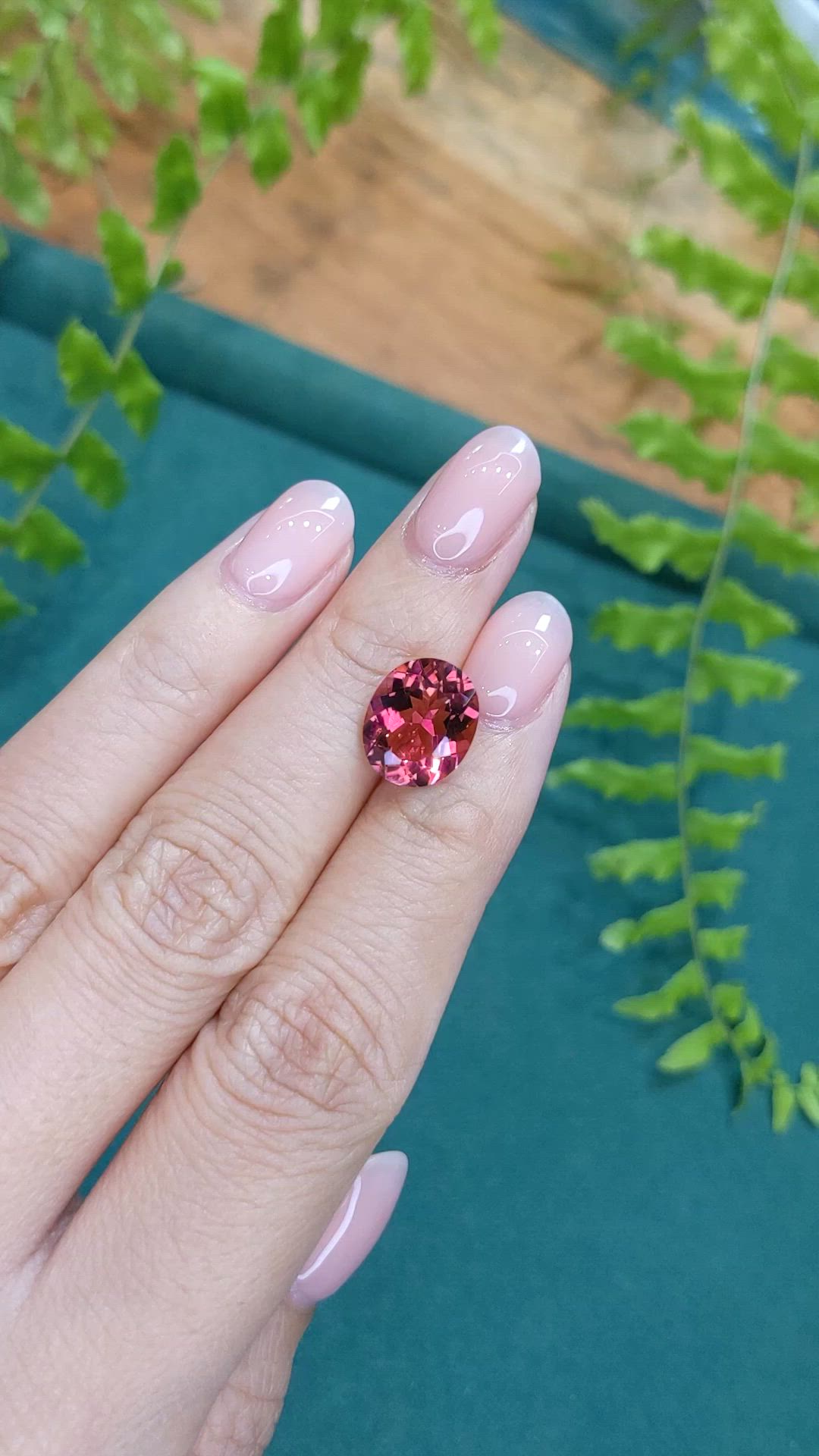 4.40 Ct. Pink Tourmaline from Brazil Size Video