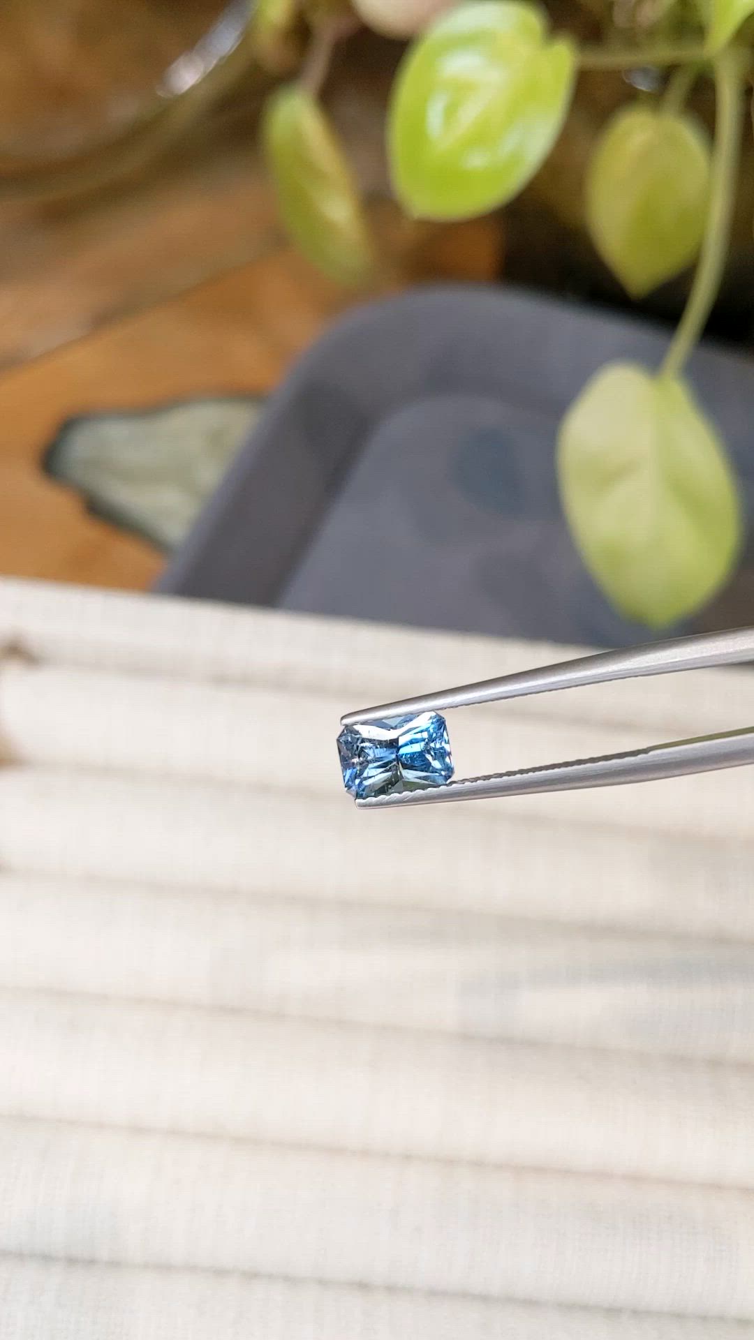 1.03 Ct. Blue Aquamarine from Brazil Size Video