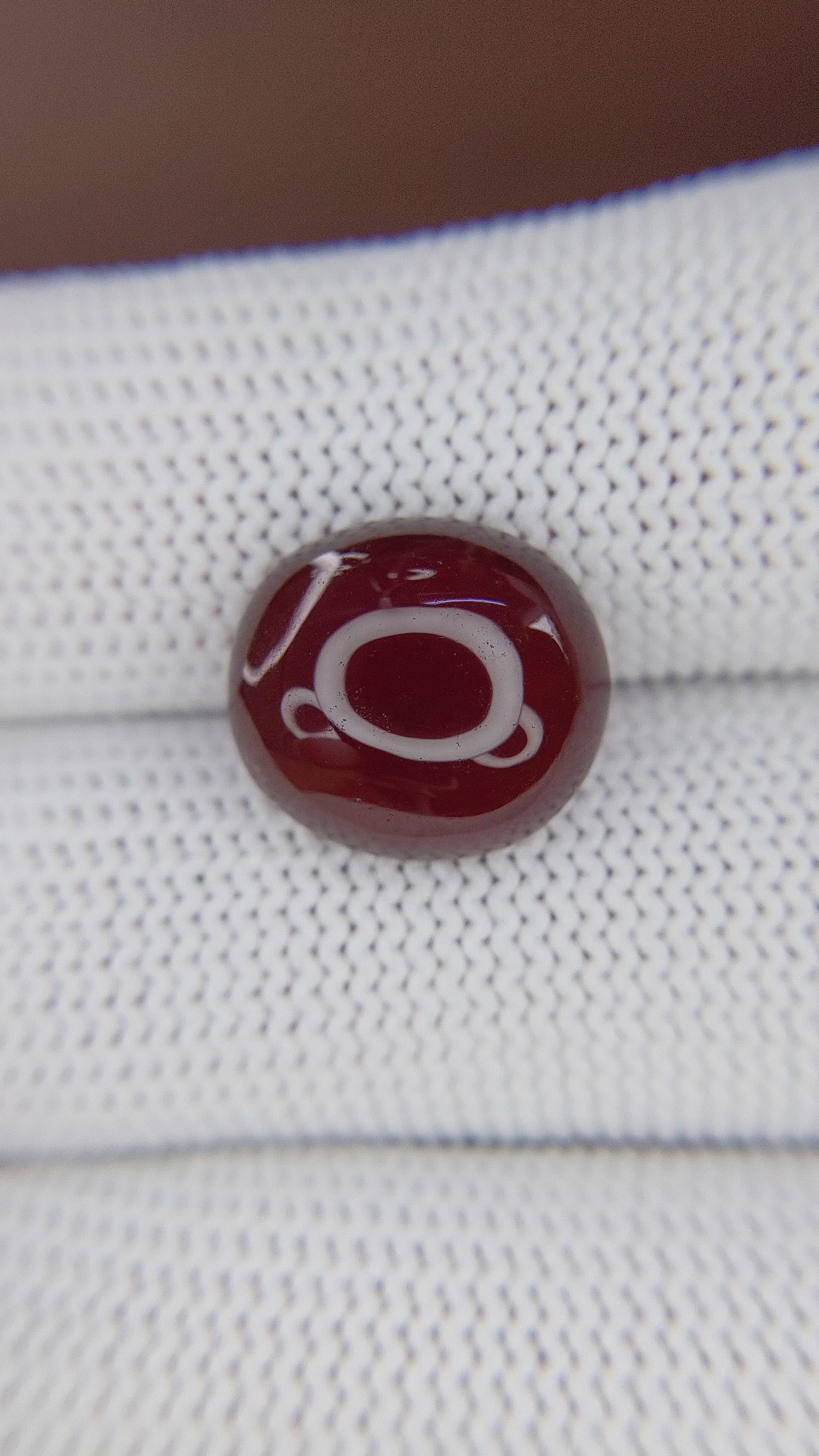 10.37 Ct. Reddish Brown Cabochon Garnet from South Africa Size Video
