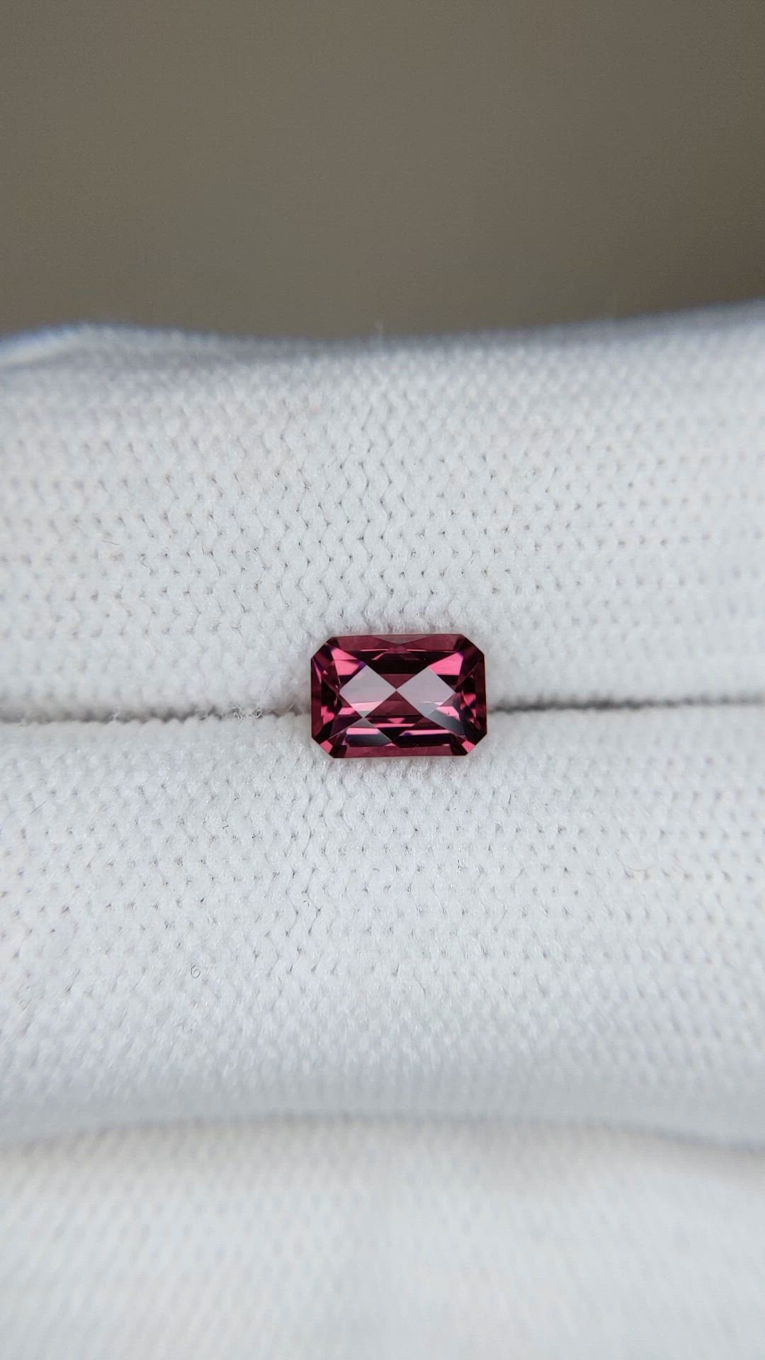 1.11 Ct. Purplish Red Rhodolite Garnet from Tanzania Size Video