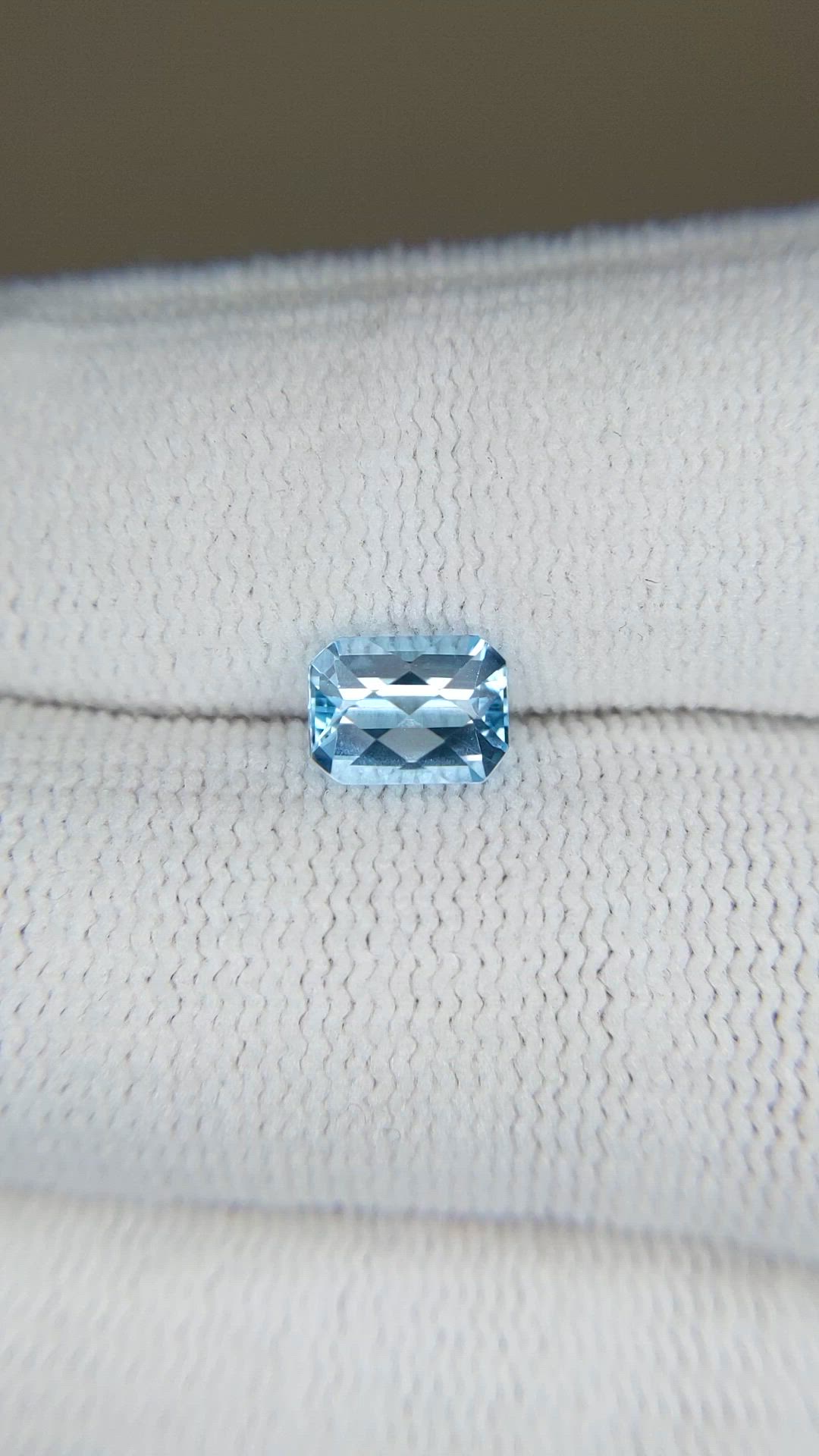 1.39 Ct. Swiss Blue Topaz from Brazil Size Video