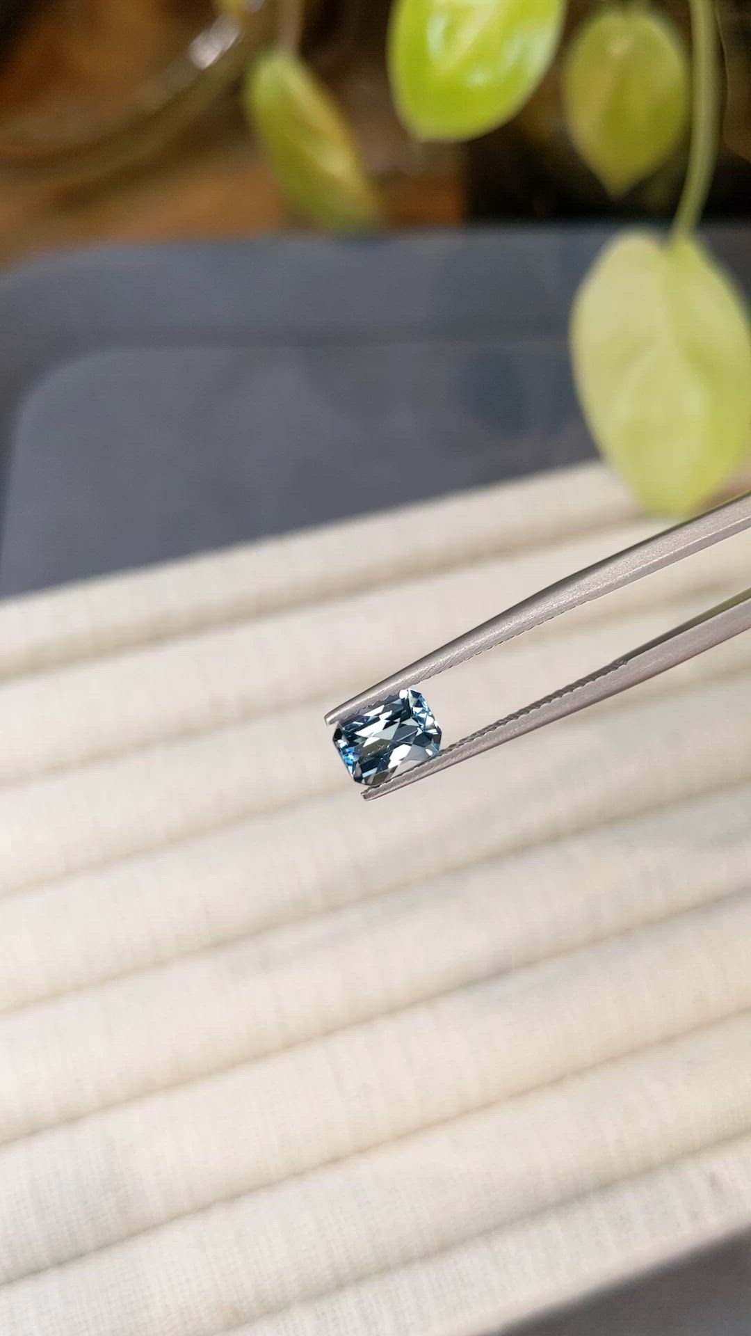 1.39 Ct. Swiss Blue Topaz from Brazil Size Video
