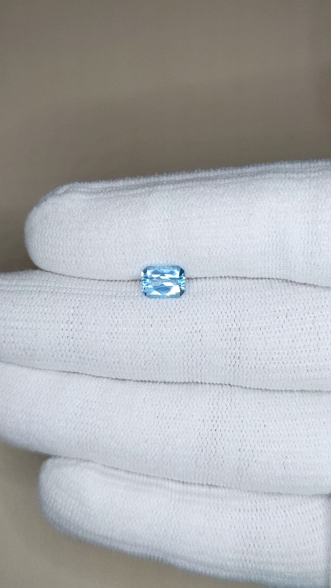 1.39 Ct. Swiss Blue Topaz from Brazil Size Video