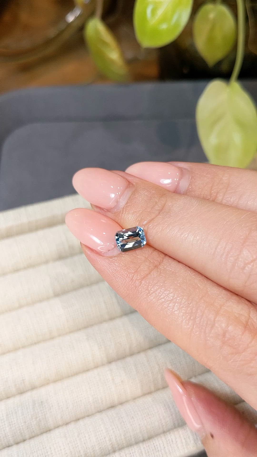 1.39 Ct. Swiss Blue Topaz from Brazil Size Video
