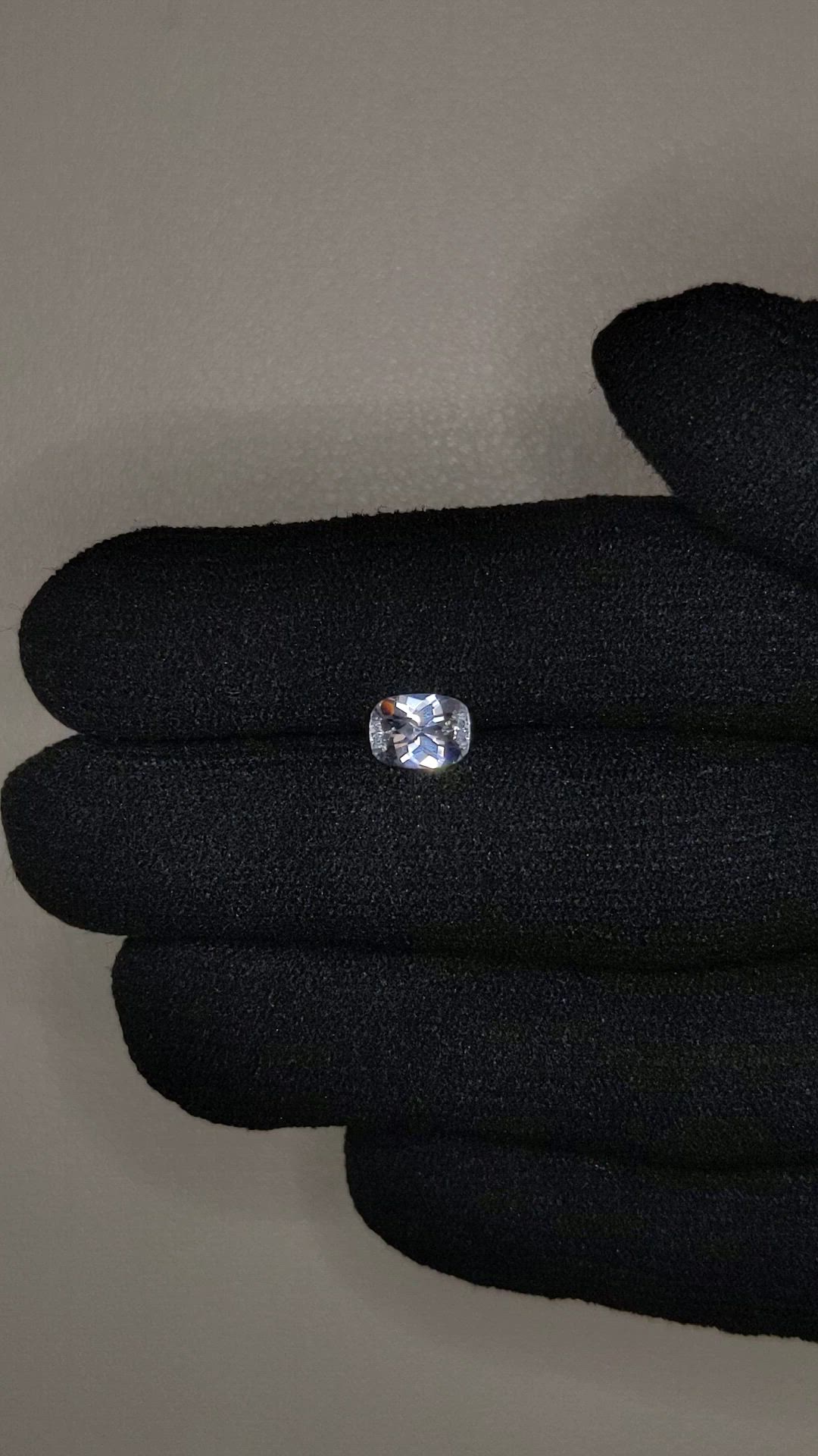 1.01 Ct. White Topaz from Brazil Size Video