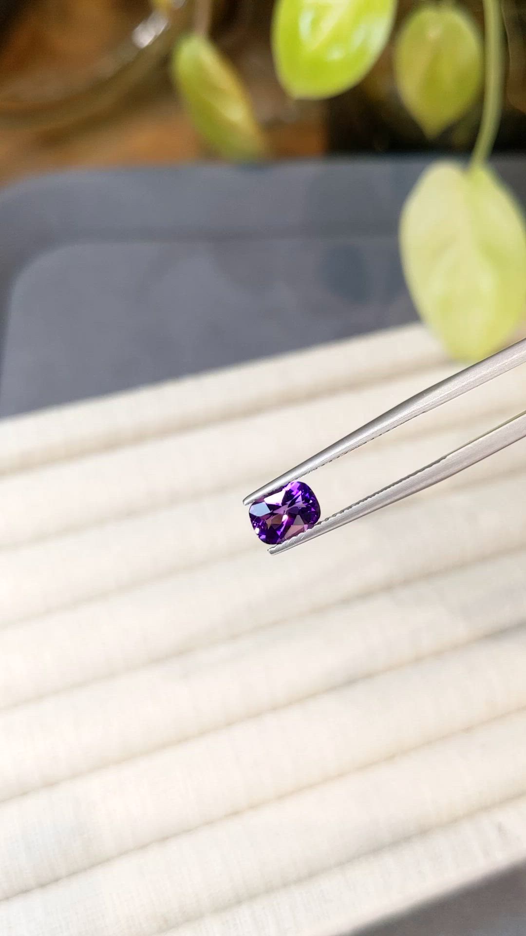 0.85 Ct. Purple Amethyst from Brazil Size Video