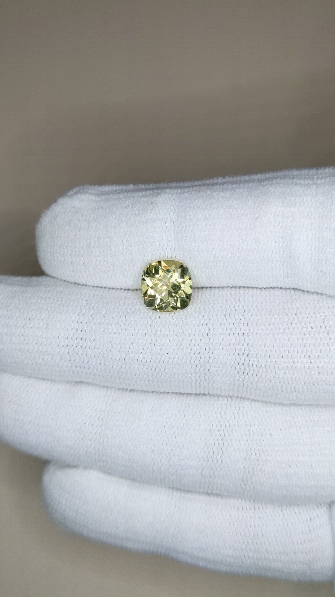 1.91 Ct. Yellow Quartz from Brazil Size Video
