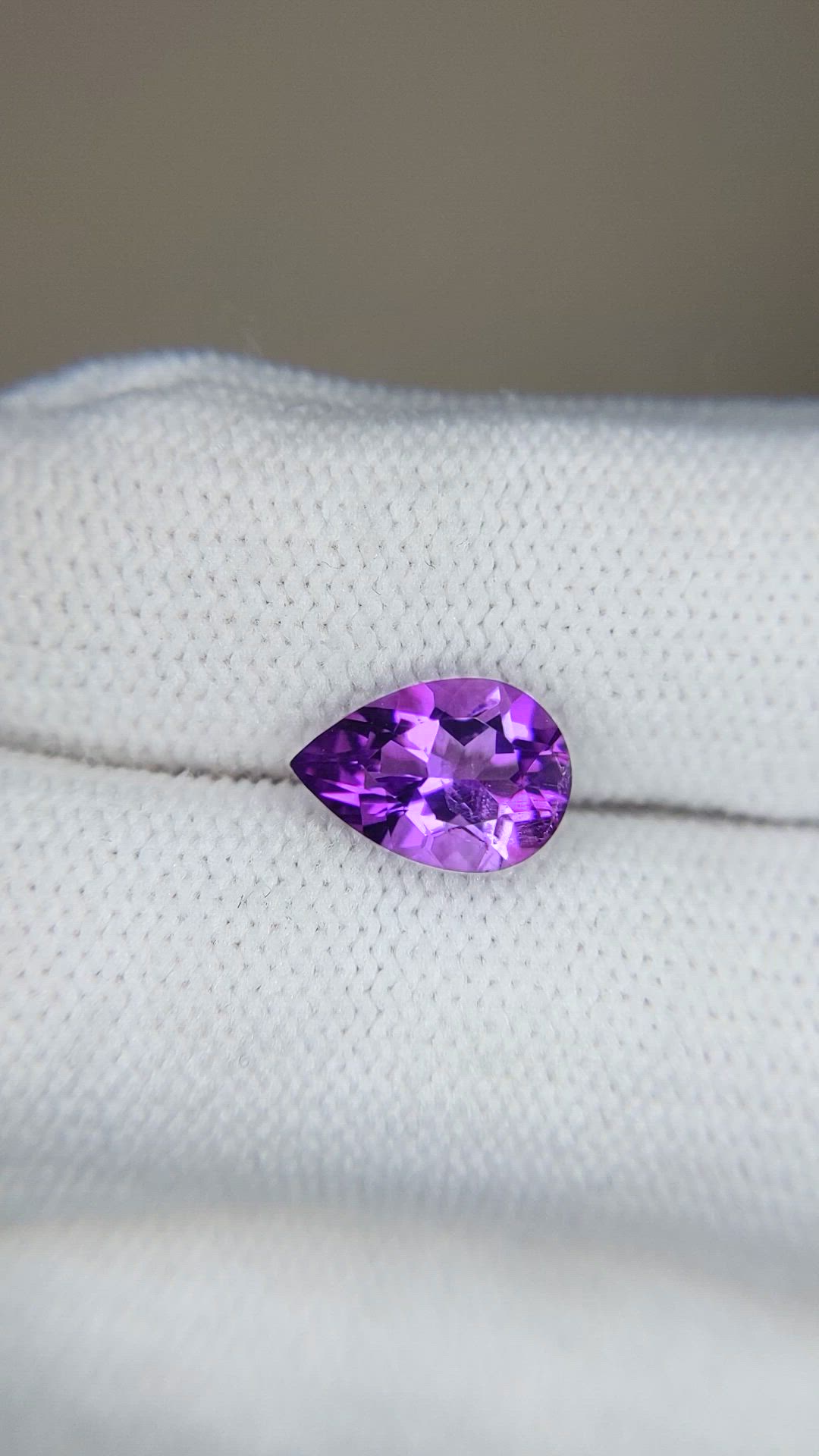 1.72 Ct. Purple Amethyst from Brazil Size Video