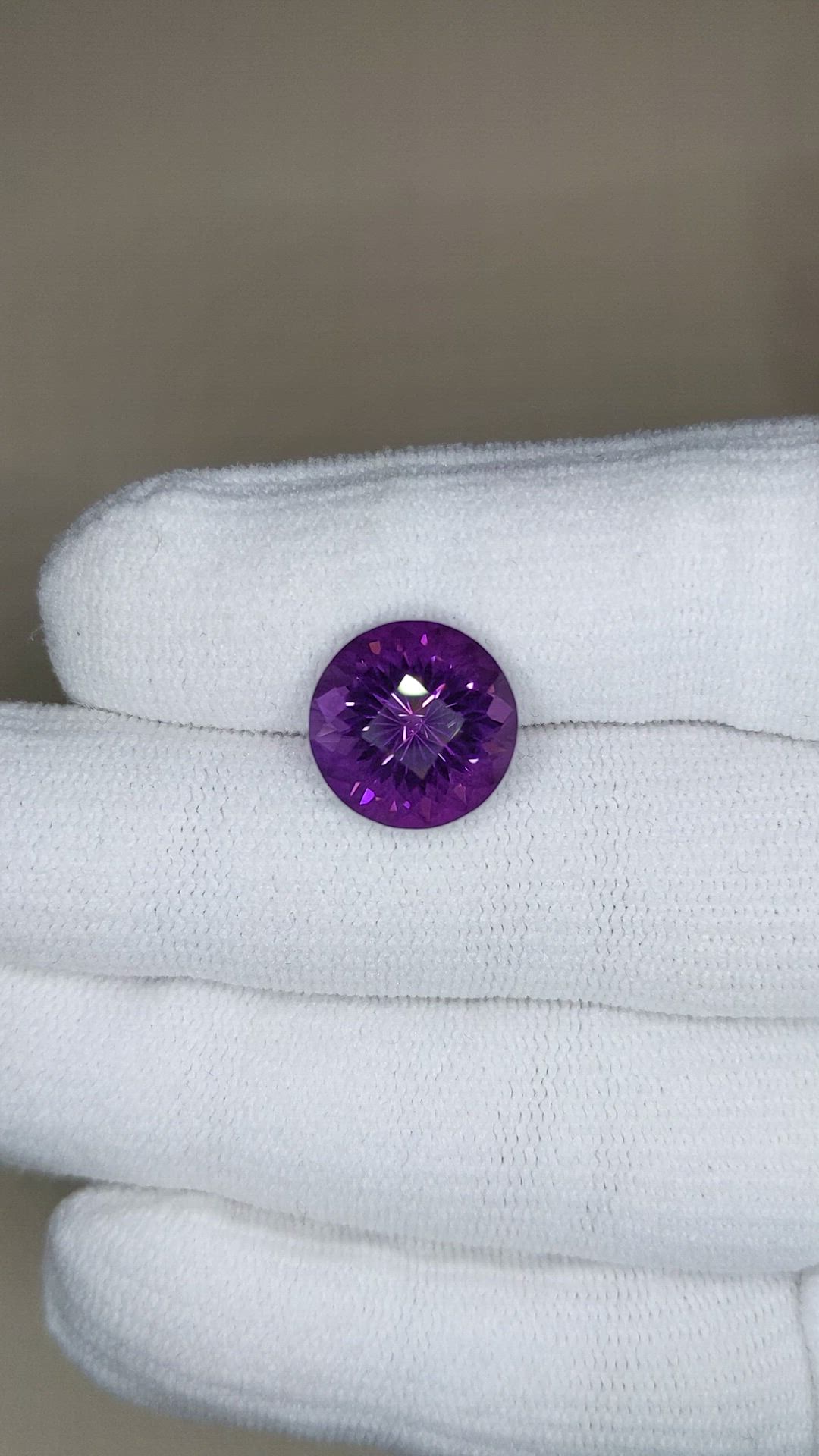 5.89 Ct. Purple Amethyst from Brazil Size Video