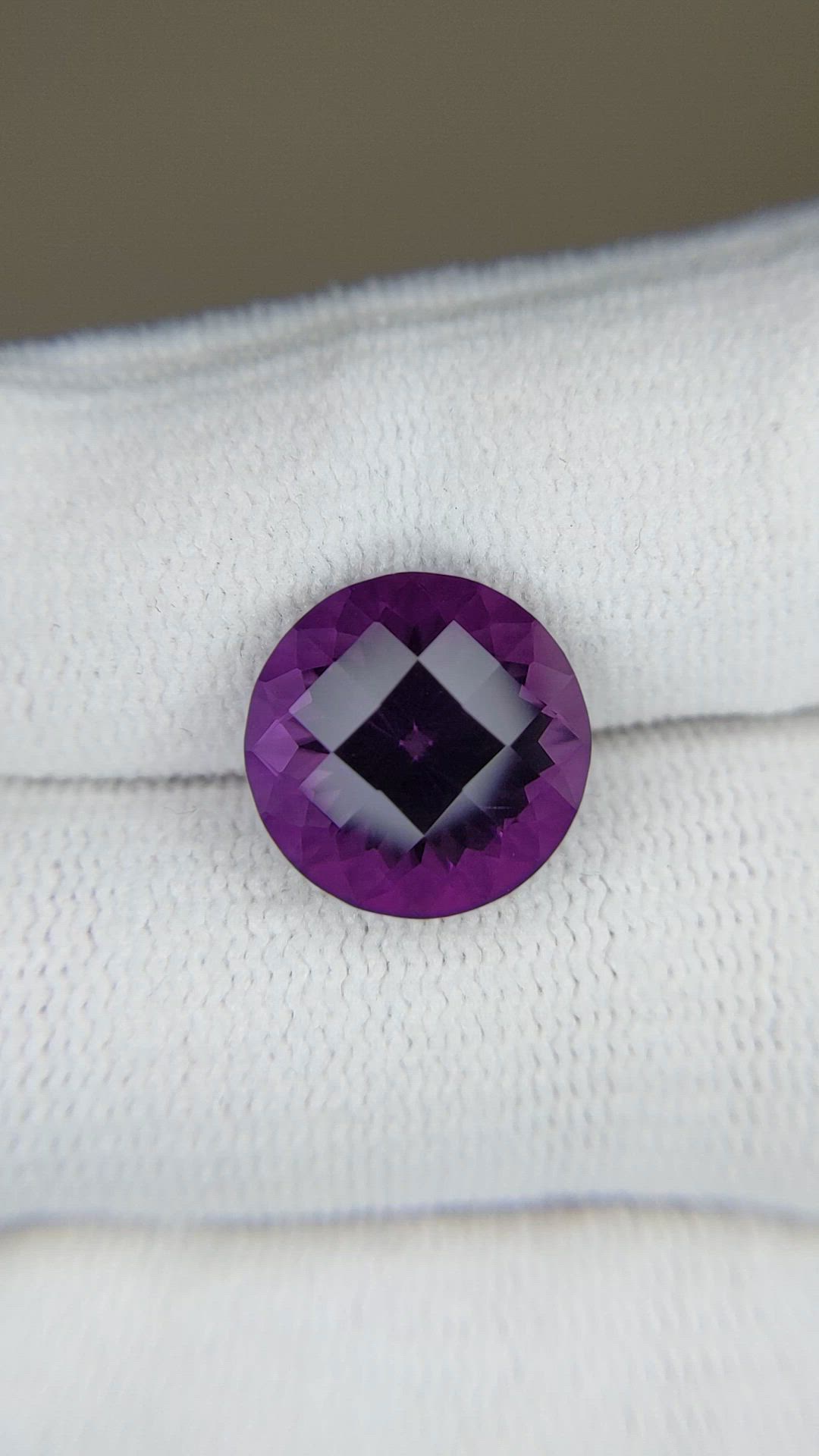 5.89 Ct. Purple Amethyst from Brazil Size Video