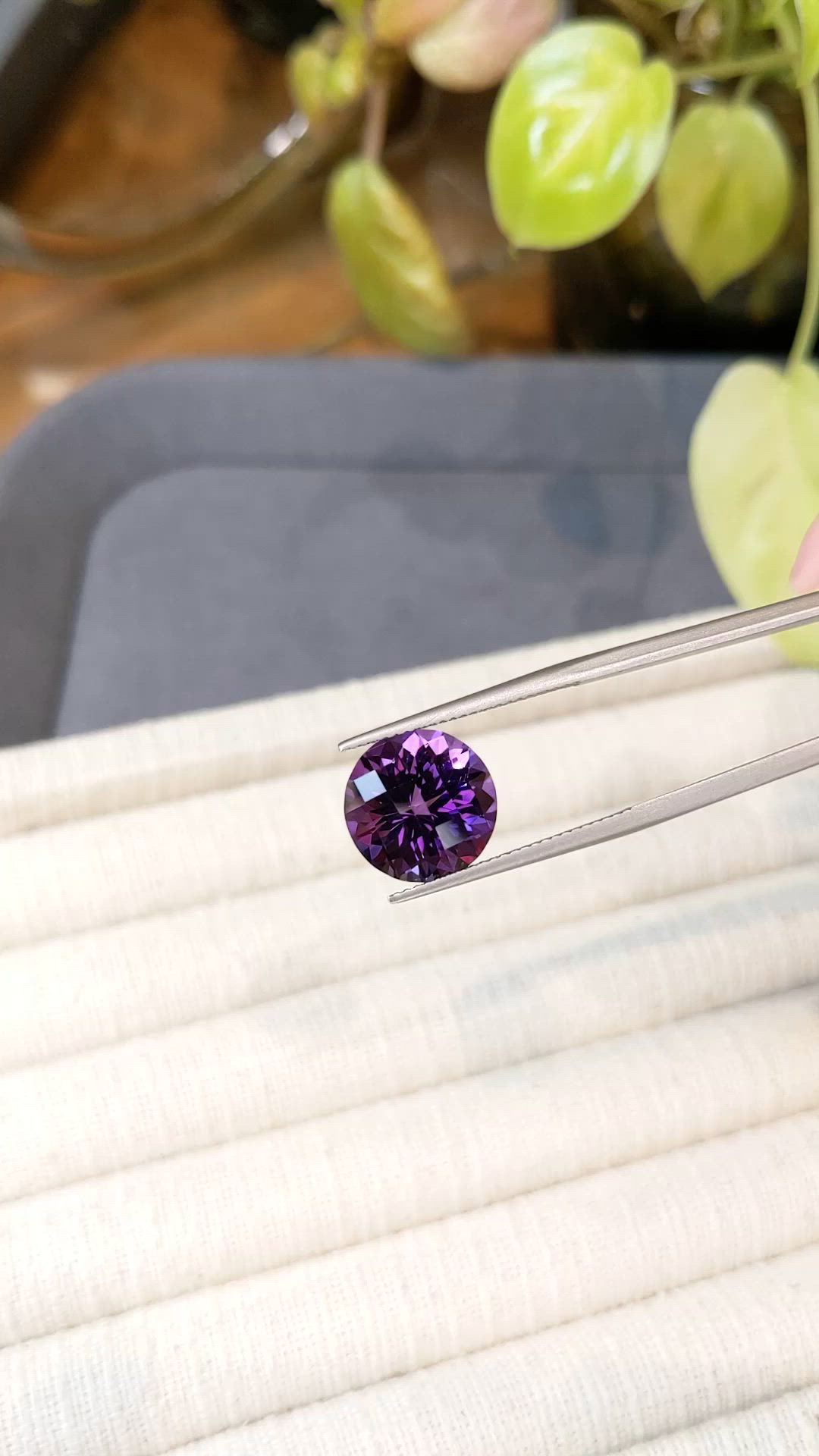 5.89 Ct. Purple Amethyst from Brazil Size Video