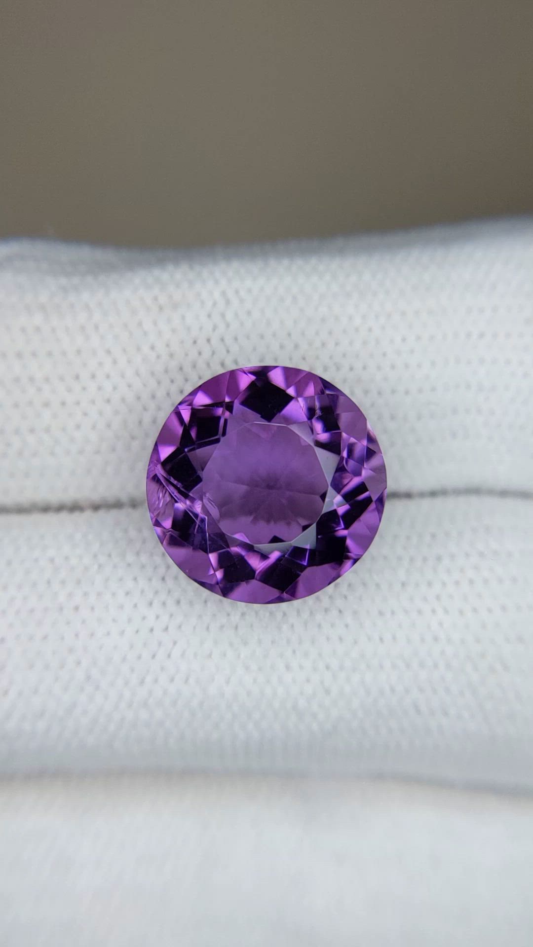 8.36 Ct. Purple Amethyst from Brazil Size Video