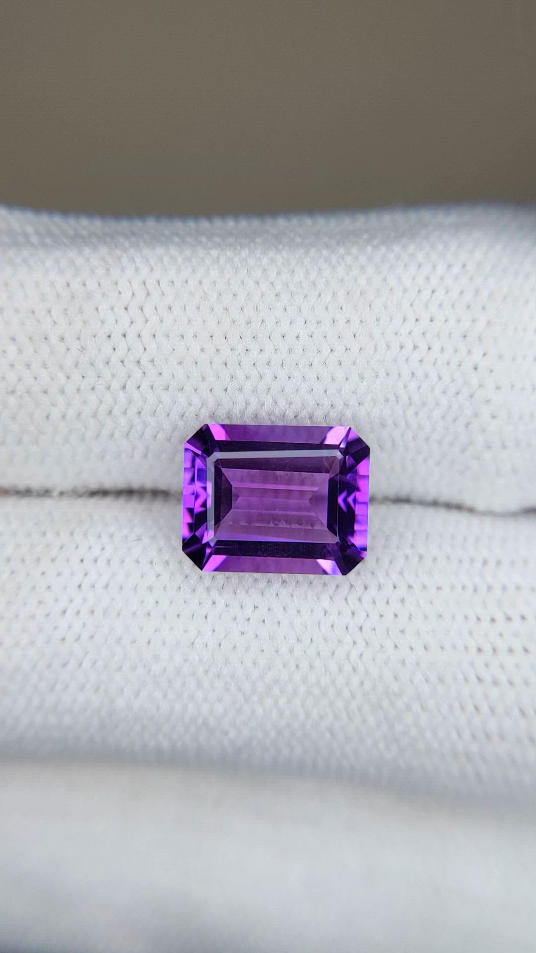 2.88 Ct. Purple Amethyst from Brazil Size Video