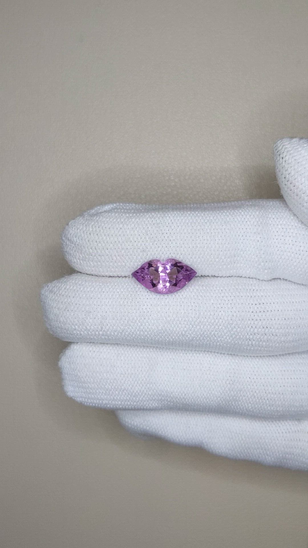 2.64 Ct. Purple Amethyst from Brazil Size Video