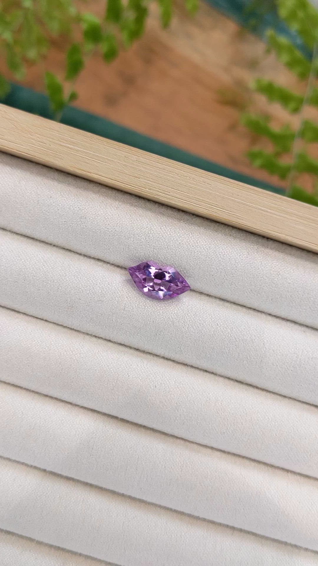 2.64 Ct. Purple Amethyst from Brazil Size Video