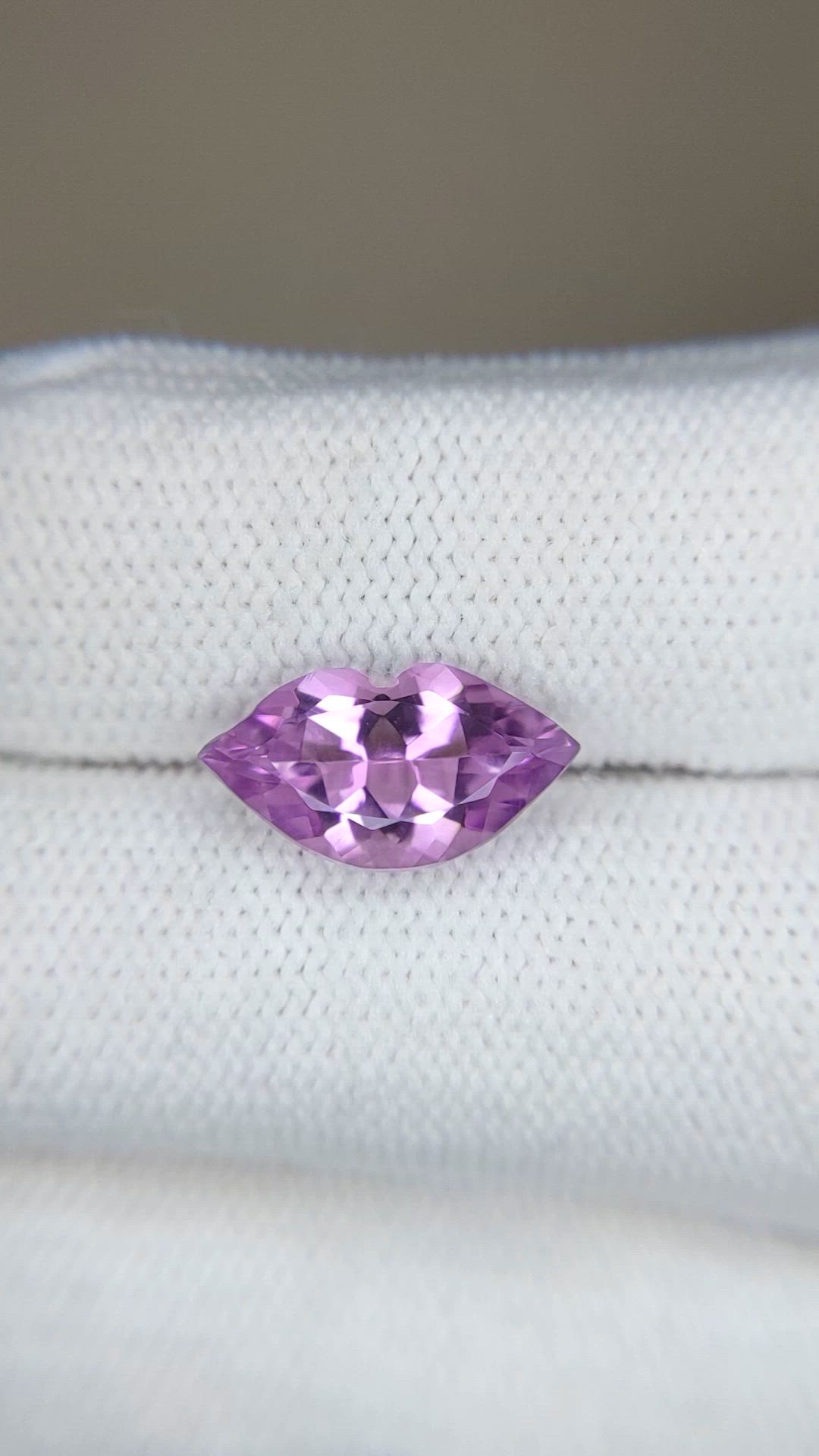 2.64 Ct. Purple Amethyst from Brazil Size Video