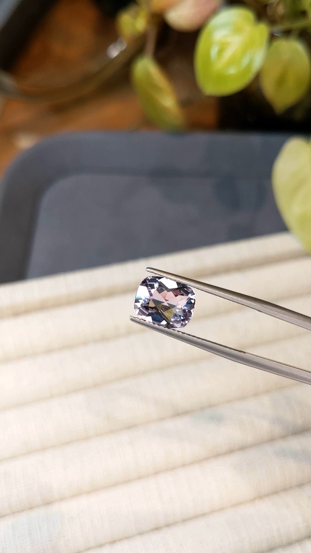 2.37 Ct. Pinkish Purple Amethyst from Brazil Size Video