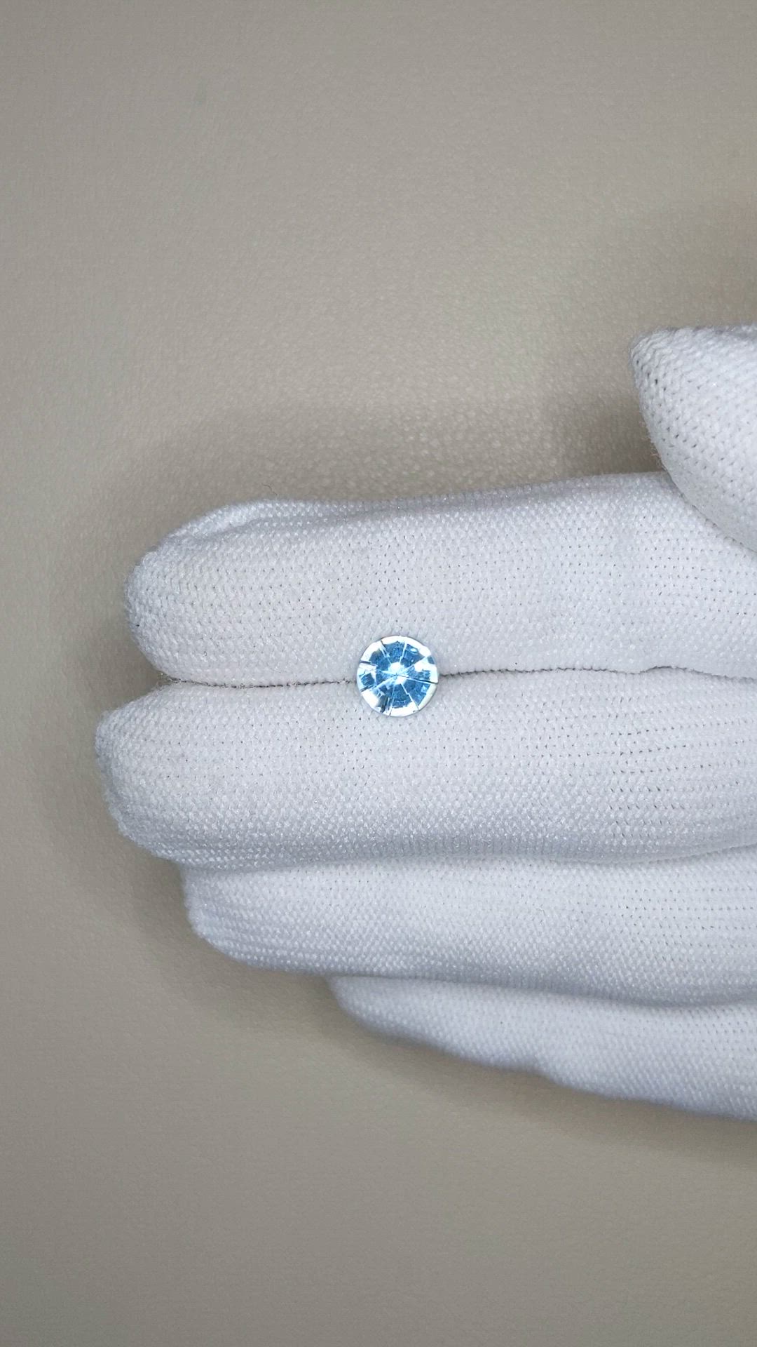 1.52 Ct. Sky Blue Topaz from Brazil Size Video