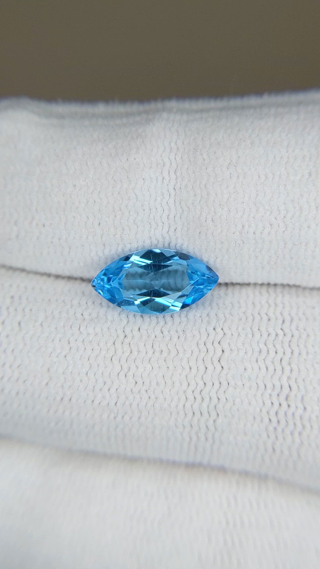 2.00 Ct. Swiss Blue Topaz from Brazil Size Video