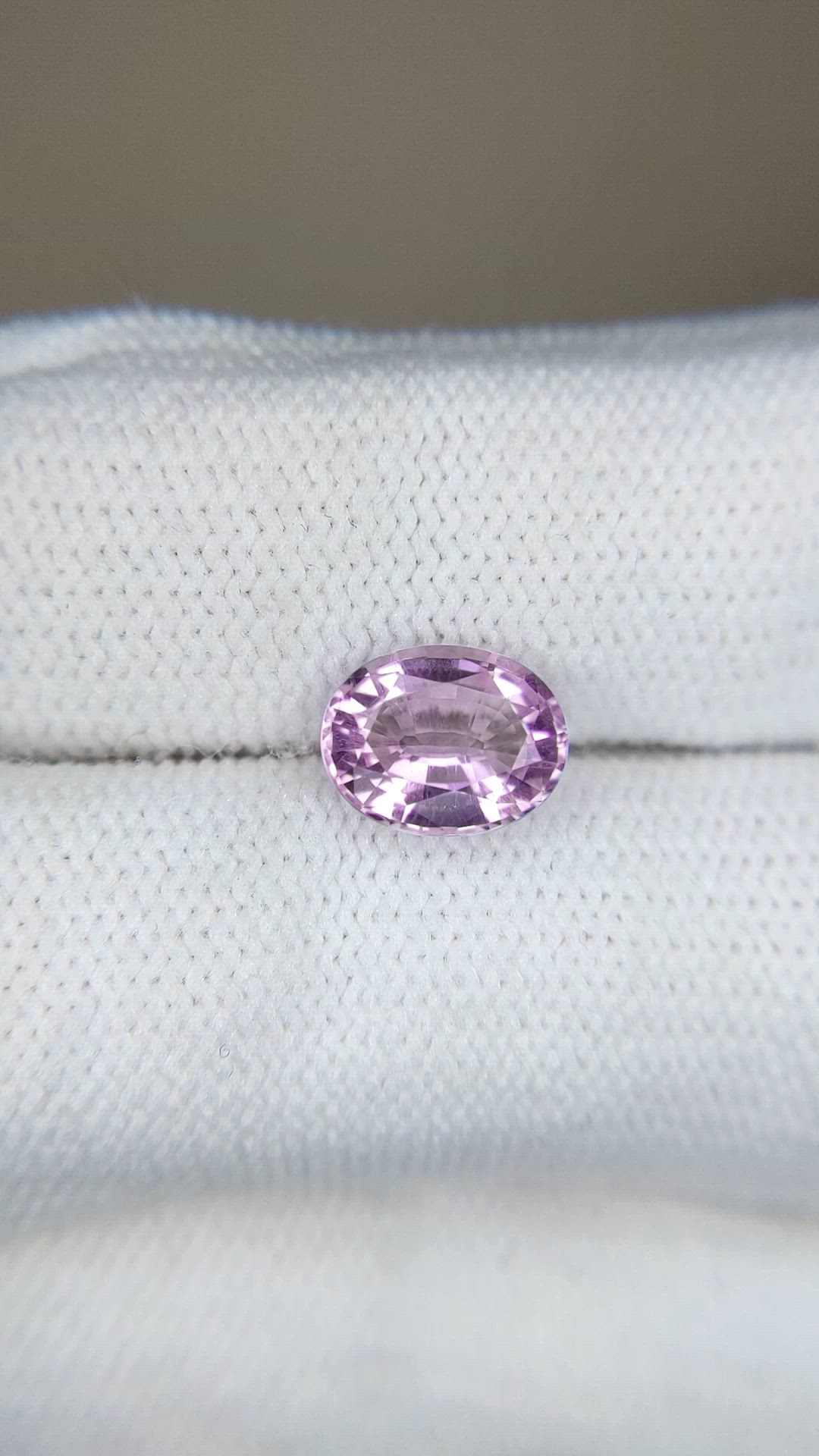 1.44 Ct. Pinkish Purple Amethyst from Brazil Size Video