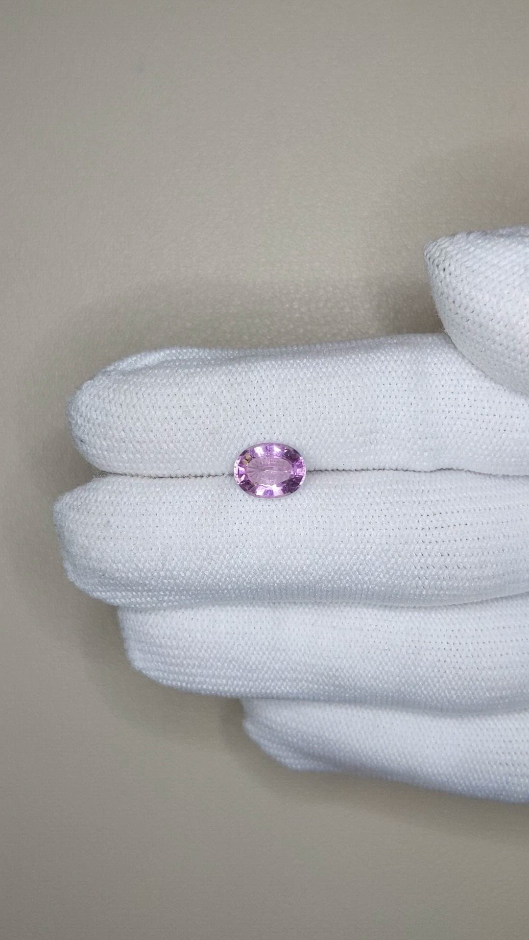 1.44 Ct. Pinkish Purple Amethyst from Brazil Size Video