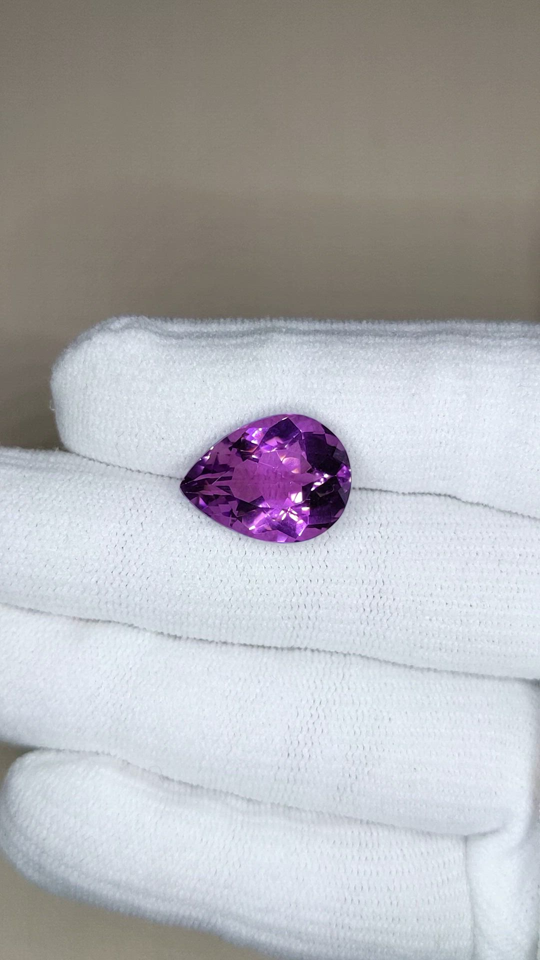 8.72 Ct. Purple Amethyst from Brazil Size Video
