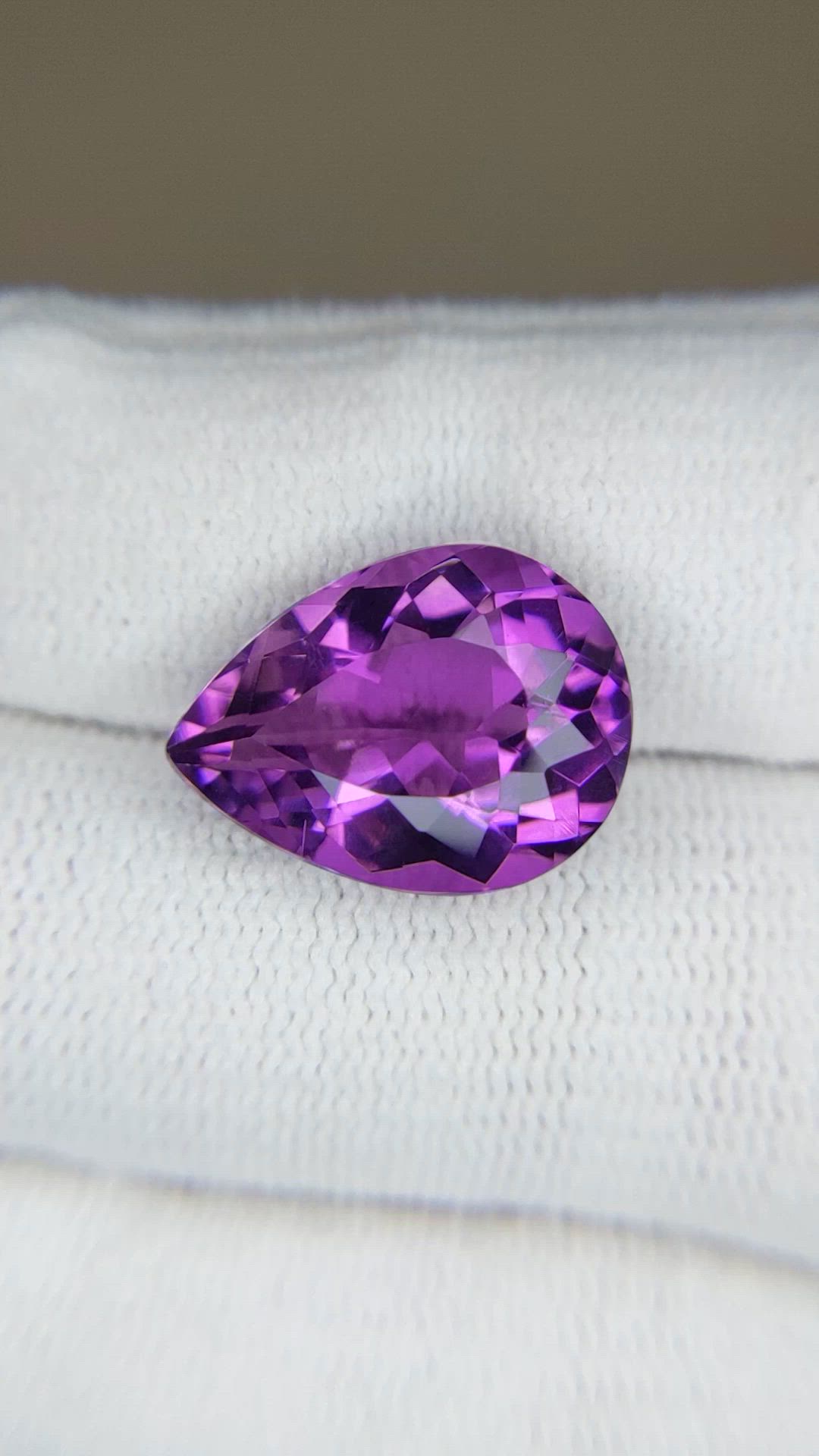 8.72 Ct. Purple Amethyst from Brazil Size Video