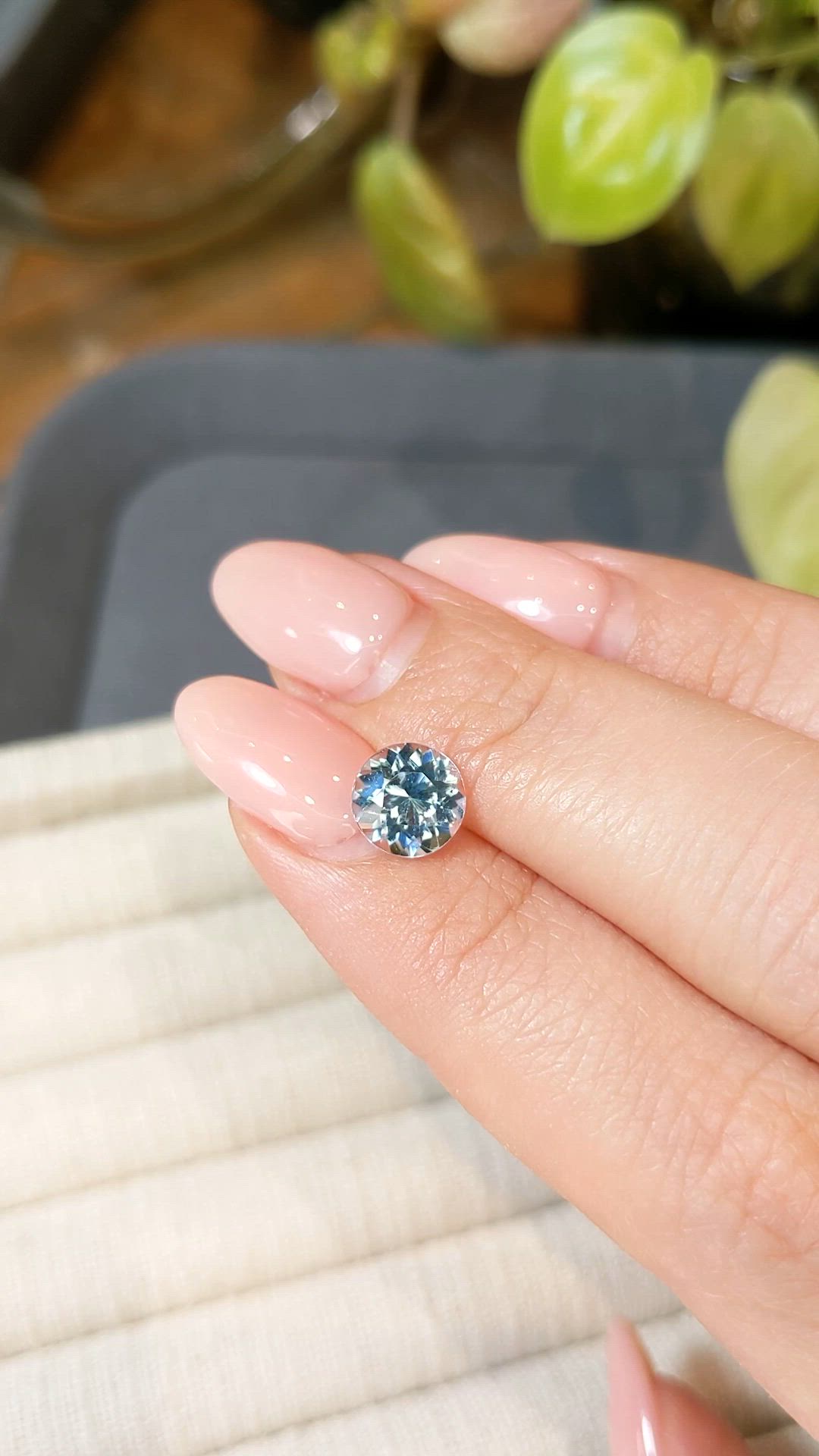 1.94 Ct. Swiss Blue Topaz from Brazil Size Video