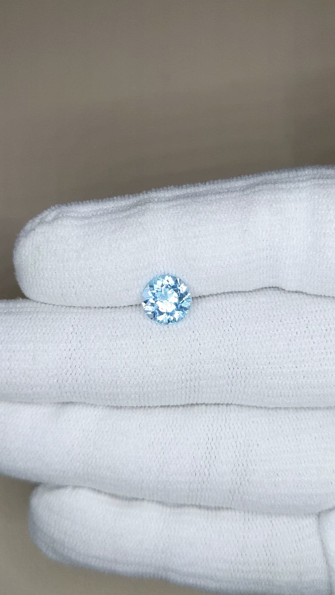 1.94 Ct. Swiss Blue Topaz from Brazil Size Video