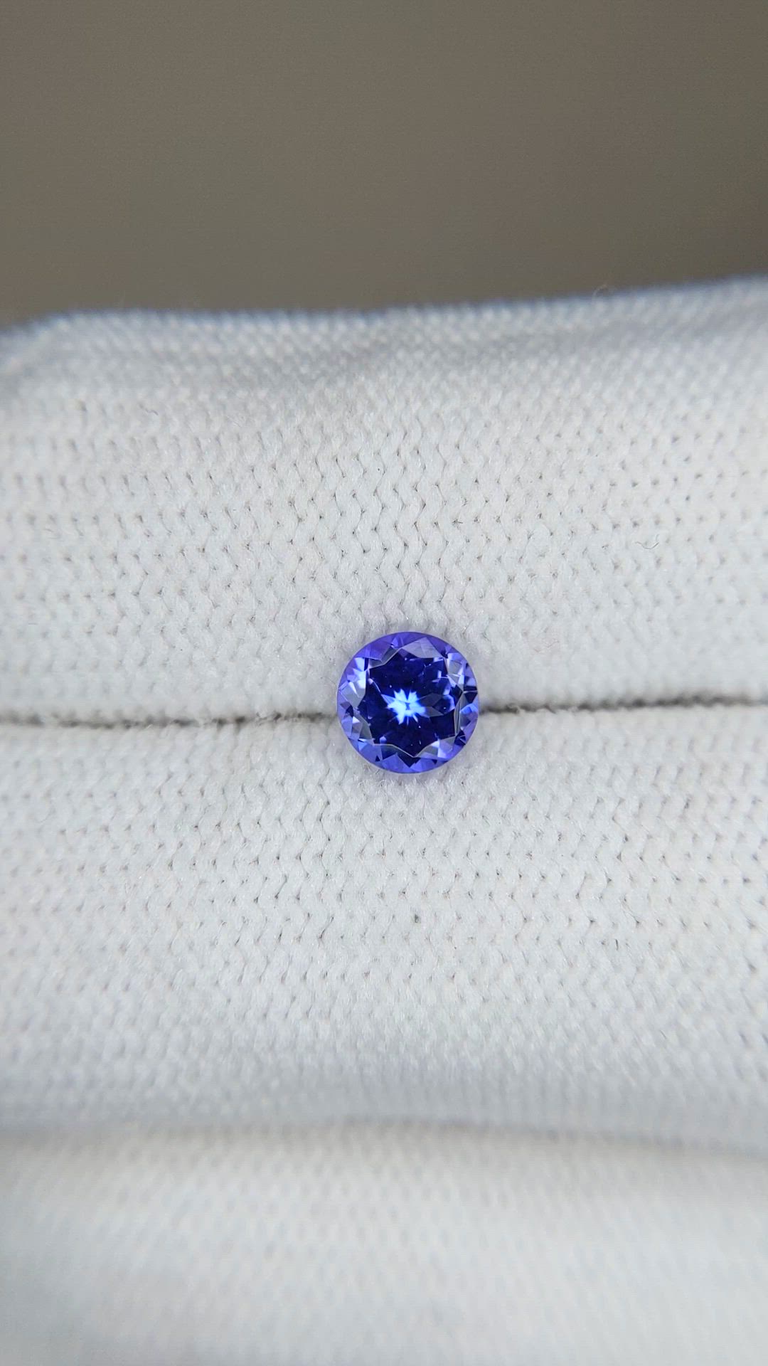 0.69 Ct. Violetish Blue Tanzanite from Tanzania Size Video