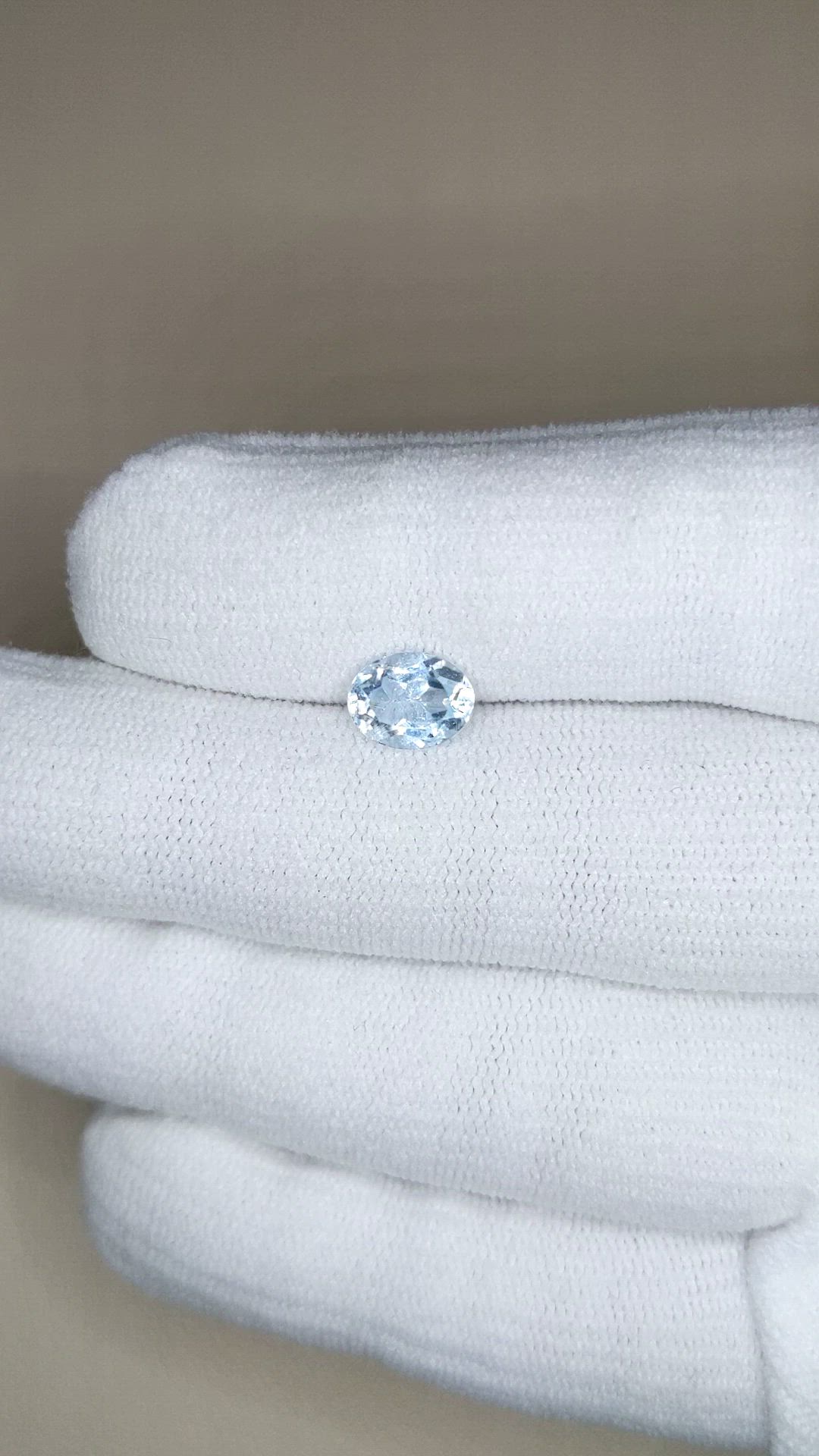 1.20 Ct. Blue Aquamarine from Brazil Size Video