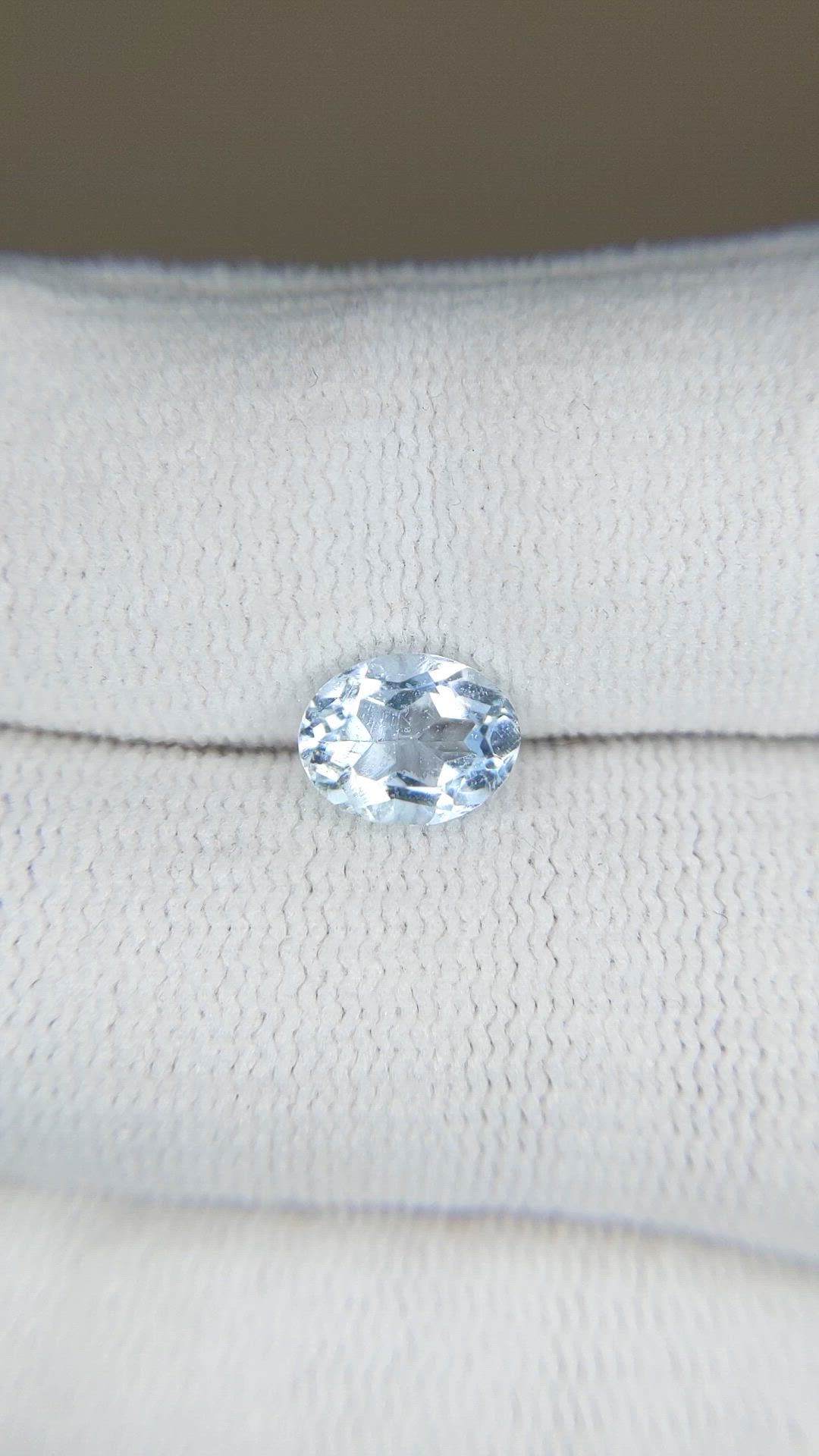 1.20 Ct. Blue Aquamarine from Brazil Size Video