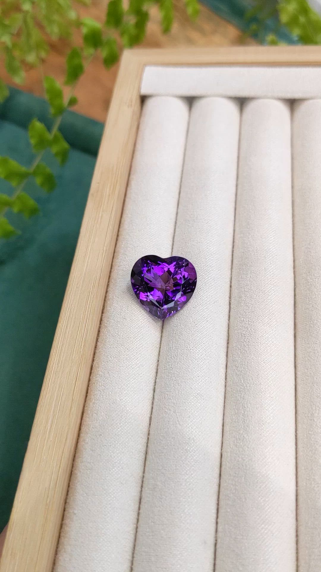11.54 Ct. Purple Amethyst from Brazil Size Video