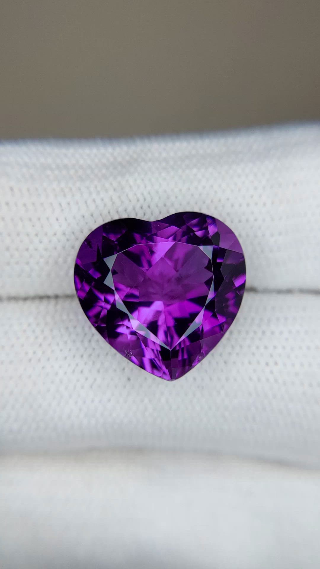 11.54 Ct. Purple Amethyst from Brazil Size Video