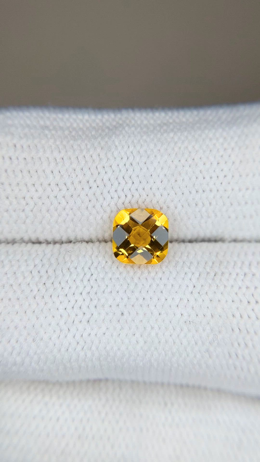 0.91 Ct. Yellow Citrine from Brazil Size Video