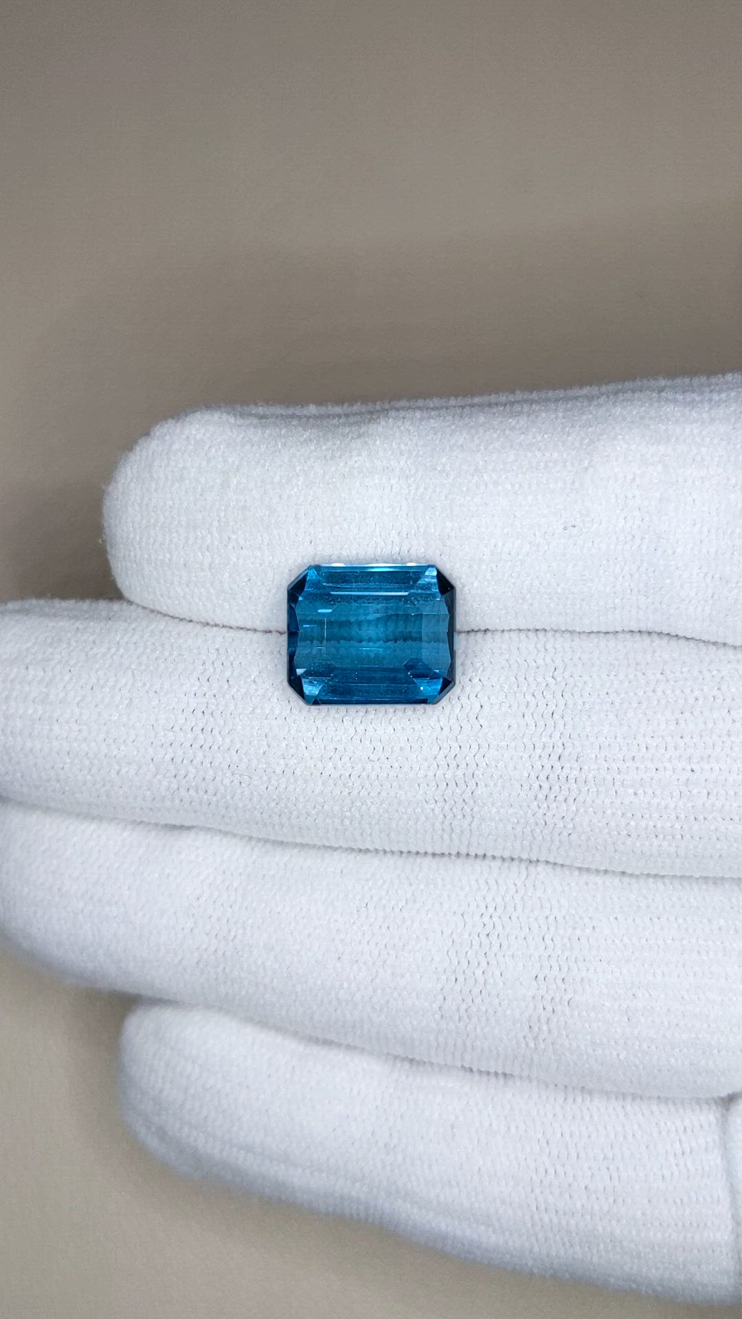 8.54 Ct. Swiss Blue Topaz from Brazil Size Video