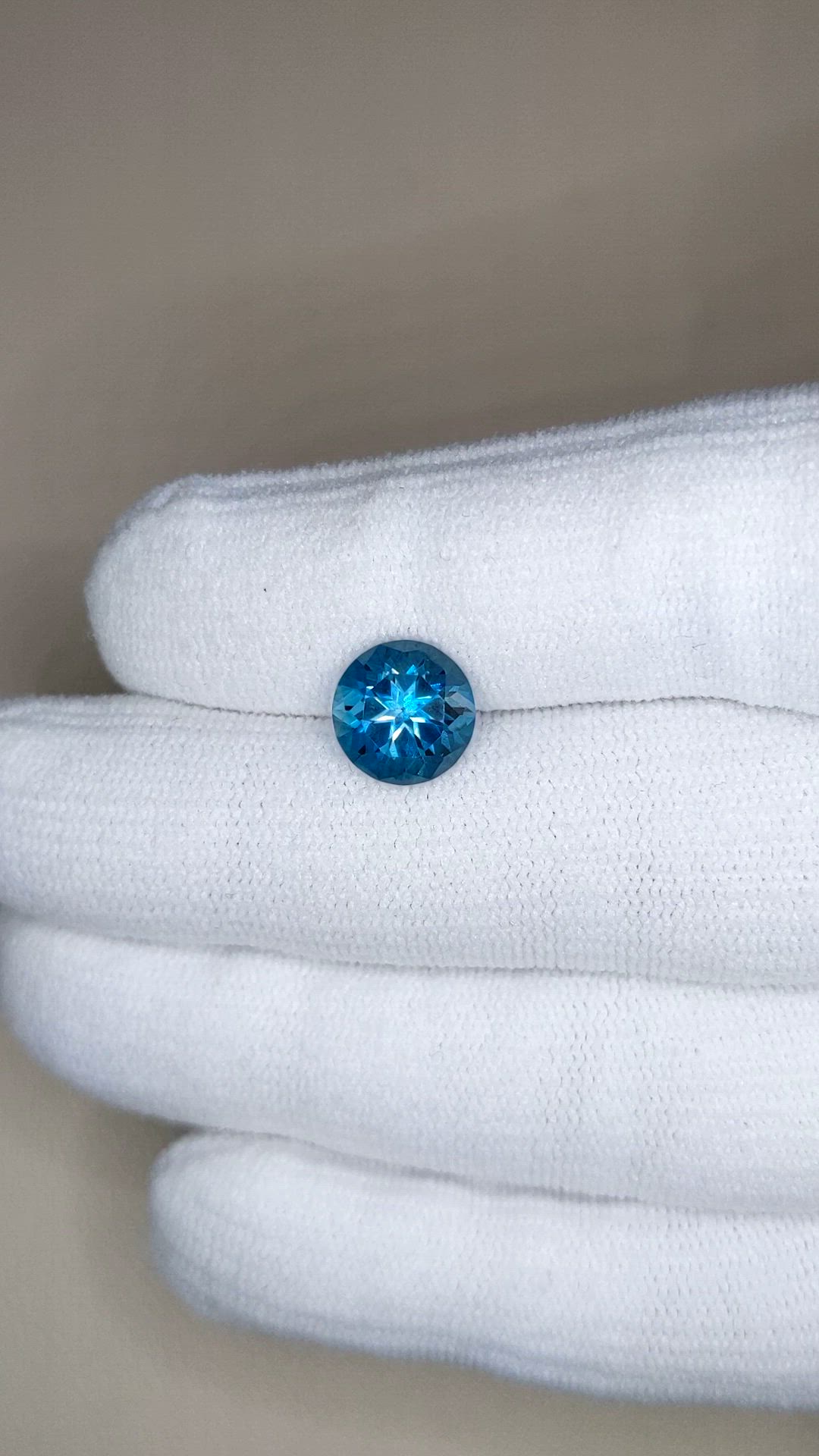 3.34 Ct. London Blue Topaz from Brazil Size Video