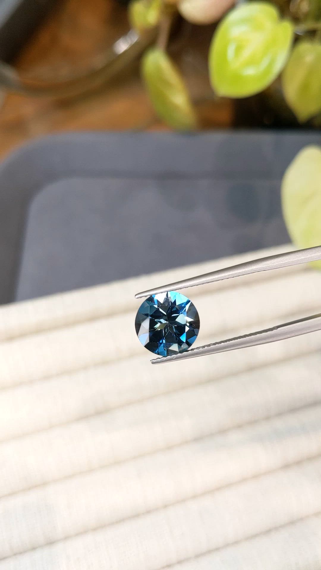 4.19 Ct. London Blue Topaz from Brazil Size Video